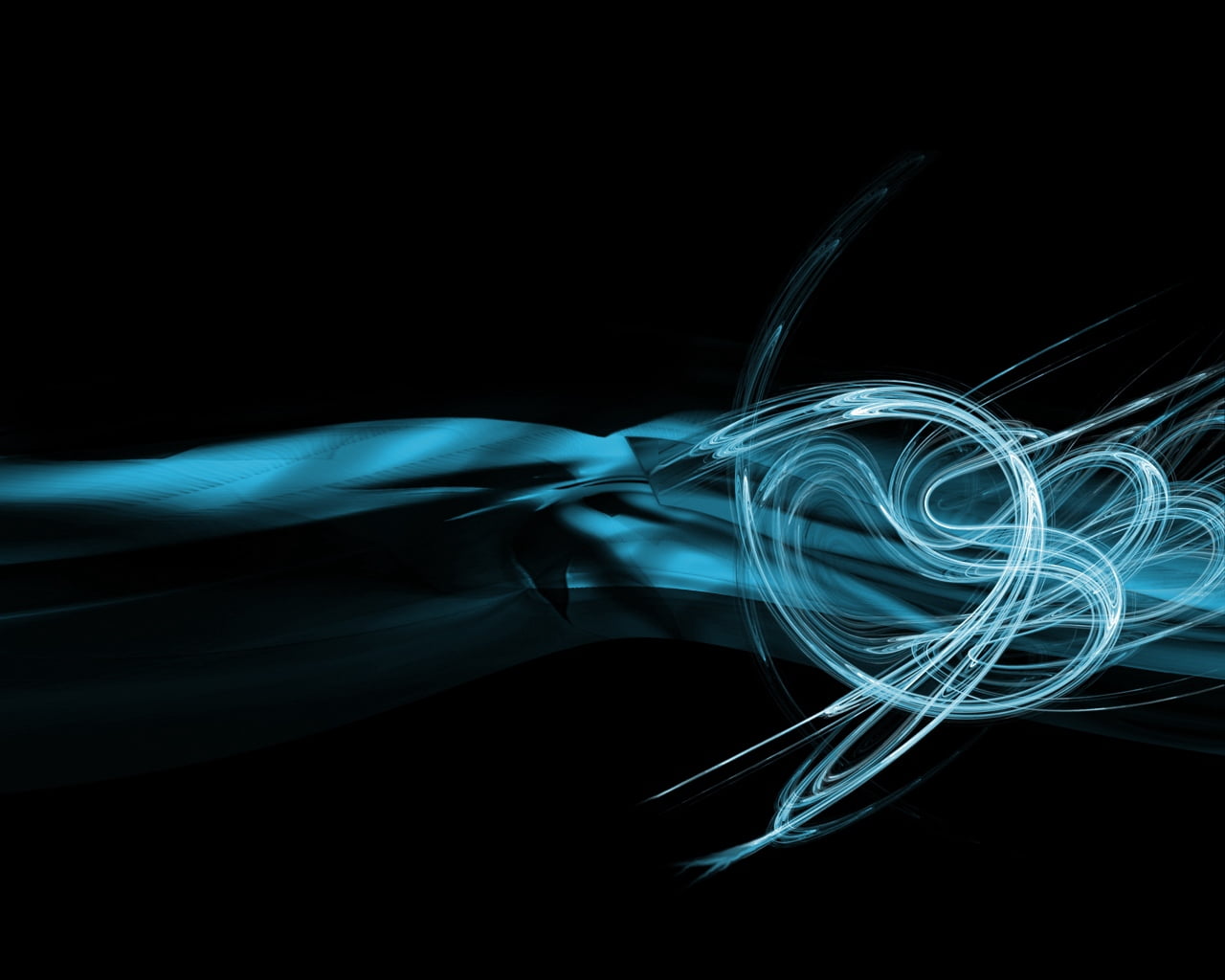 blue, flowing, black Color, strap, wave Pattern, no people, smooth, copy space, complexity, pattern, shape, studio shot, long exposure, bumps, photographic Effects, HD Wallpaper