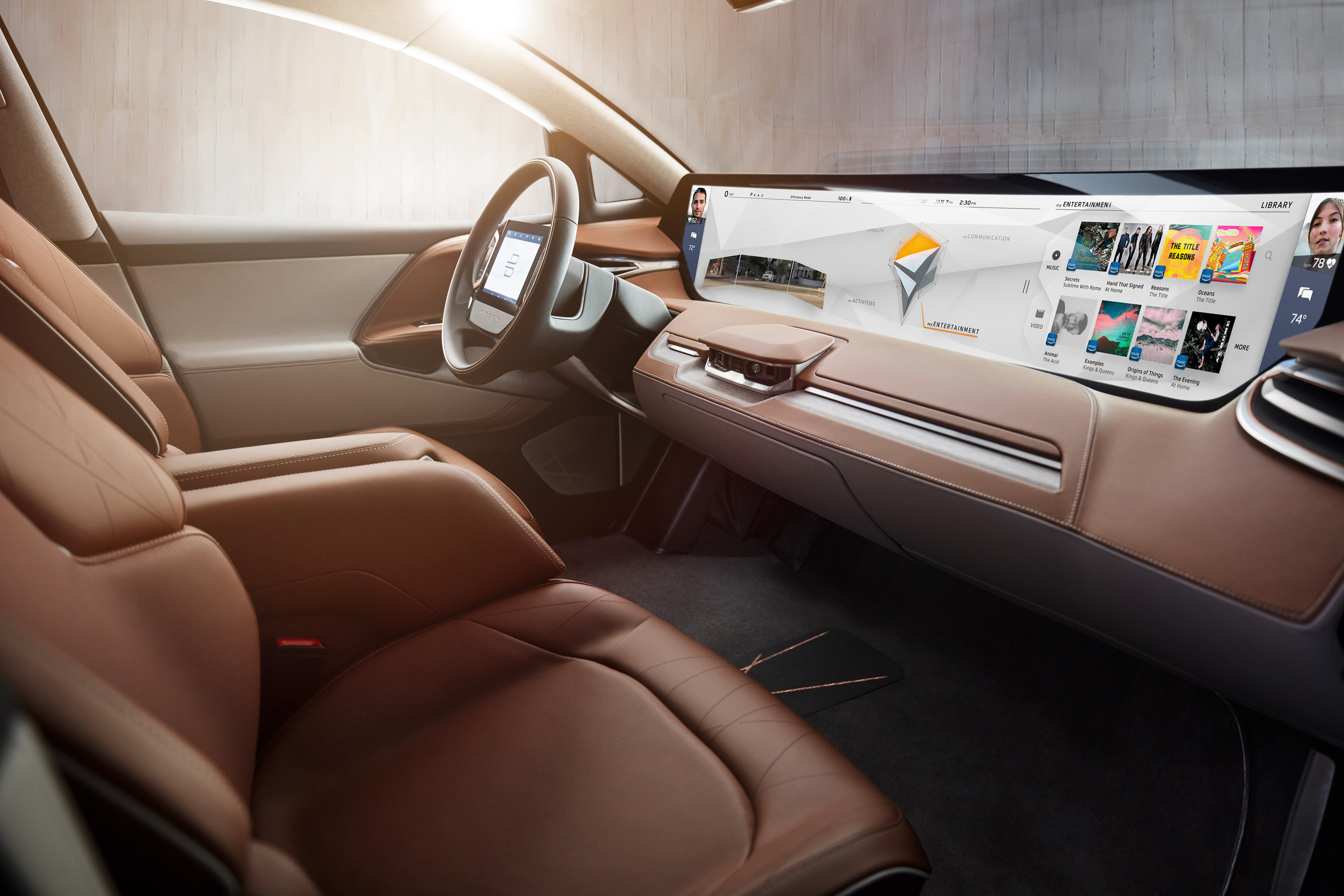 4k, control panel, motor vehicle, luxury, byton, sitting, land vehicle, people, electric cars, vehicle seat, cars, travel, sunlight, seat, wealth, hd, transportation, HD Wallpaper