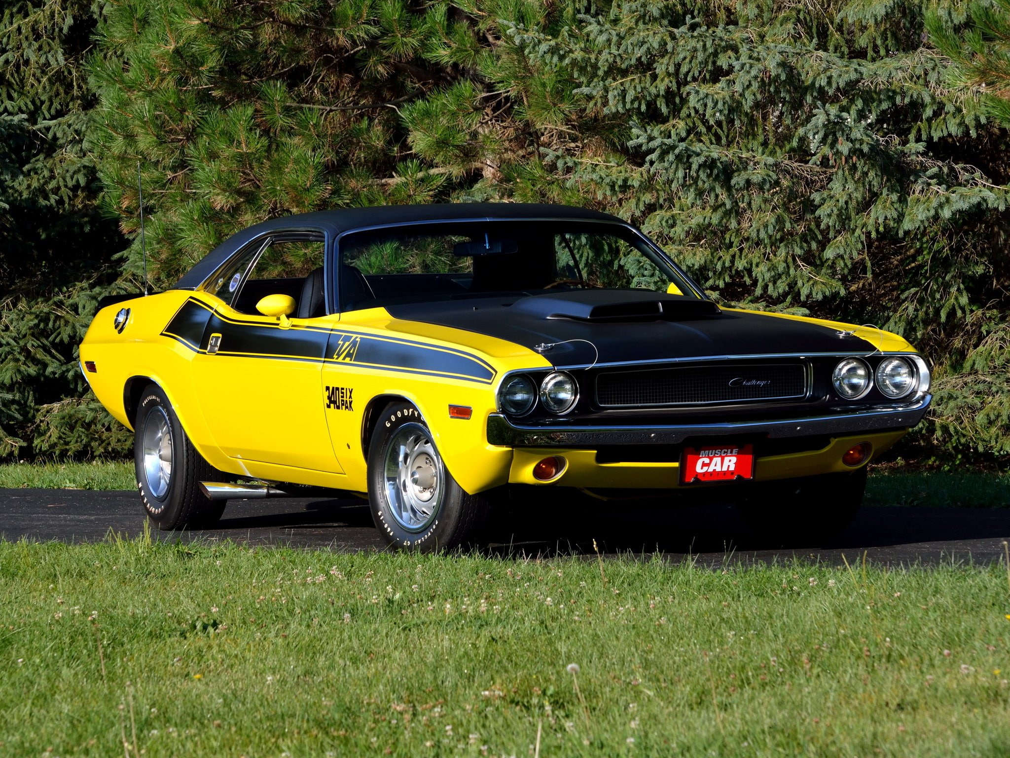 dodge, t a, 1080P, 1970, classic, challenger, muscle, pack, 340, HD Wallpaper