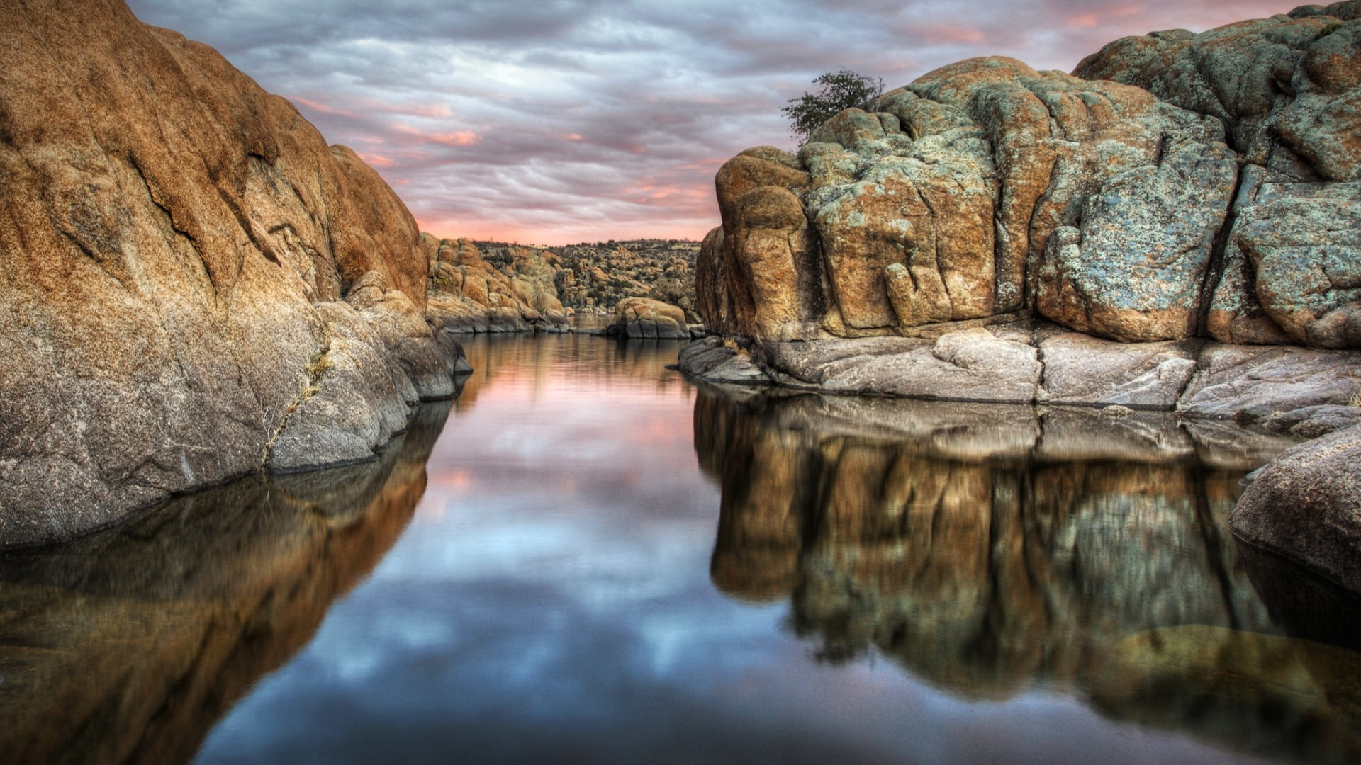 river, landscape, rock formation, mountains, clouds, solid, cloud - sky, scenics - nature, USA, beauty in nature, tranquil scene, non-urban scene, eroded, HD Wallpaper