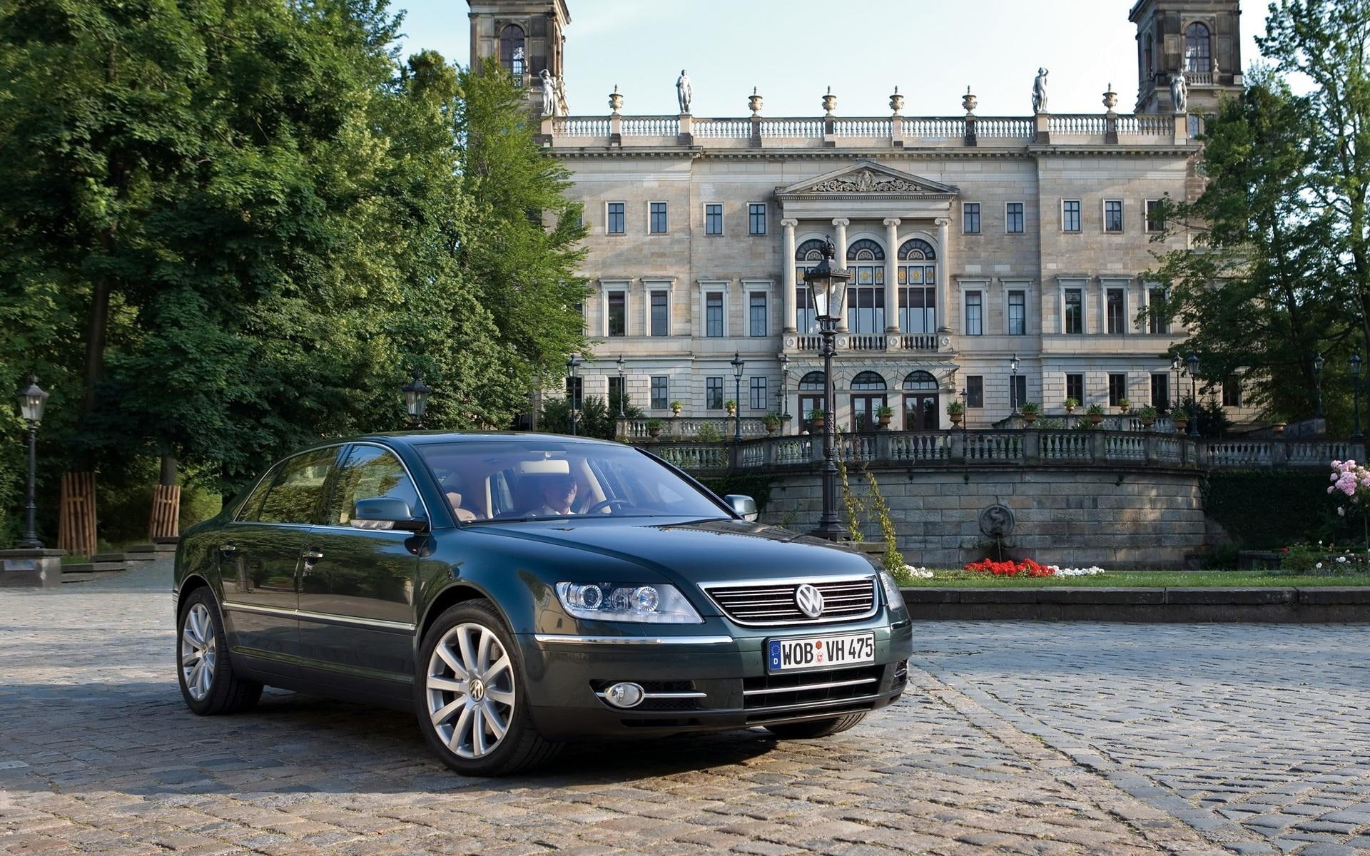 1920x1200, 1080P, cars, phaeton, sedan, black, volkswagen, volkswagen phaeton, HD Wallpaper