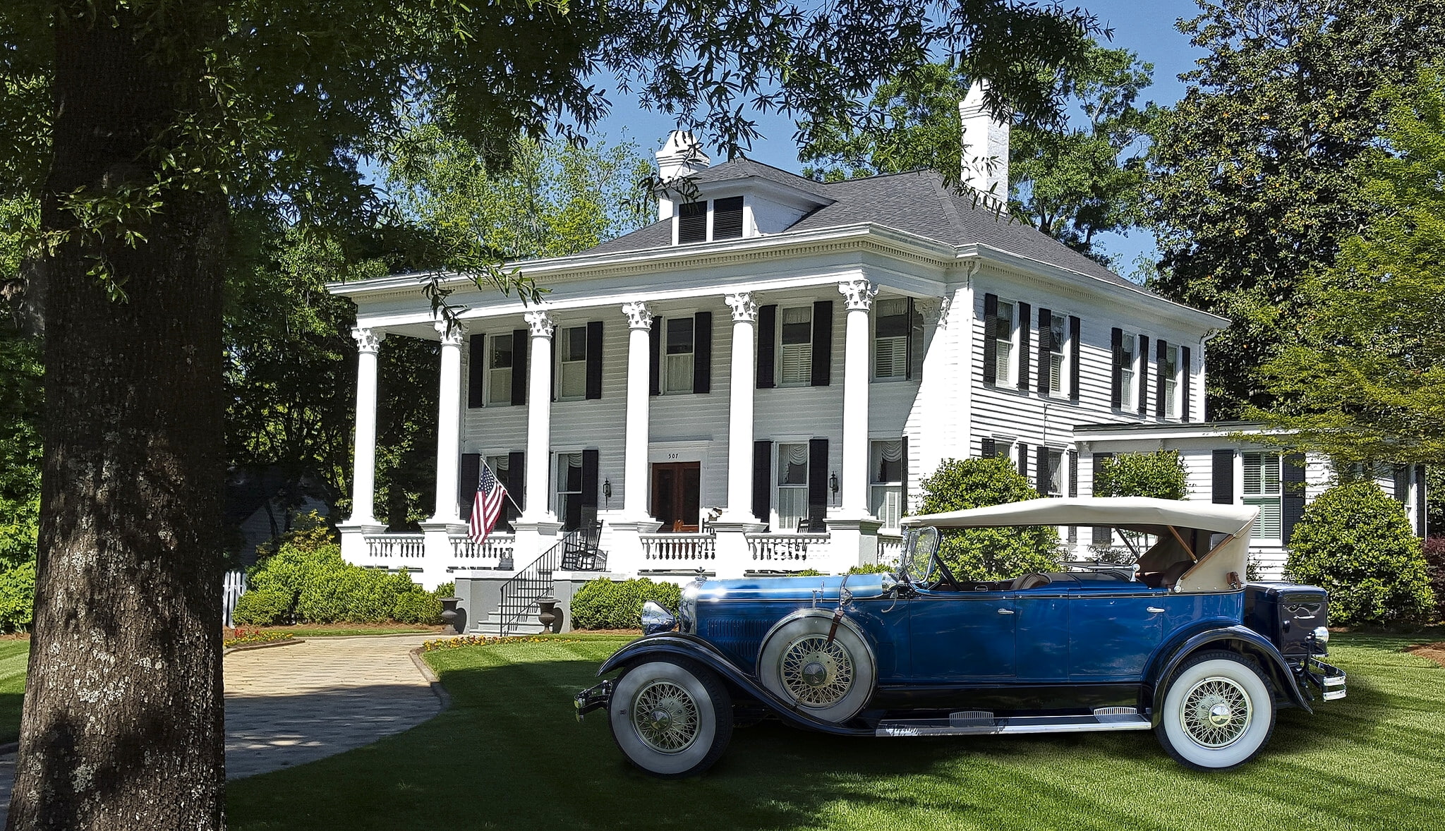 classic, retro, 1929 Hudson Dual-cowl Phaeton, 1080P, HD Wallpaper