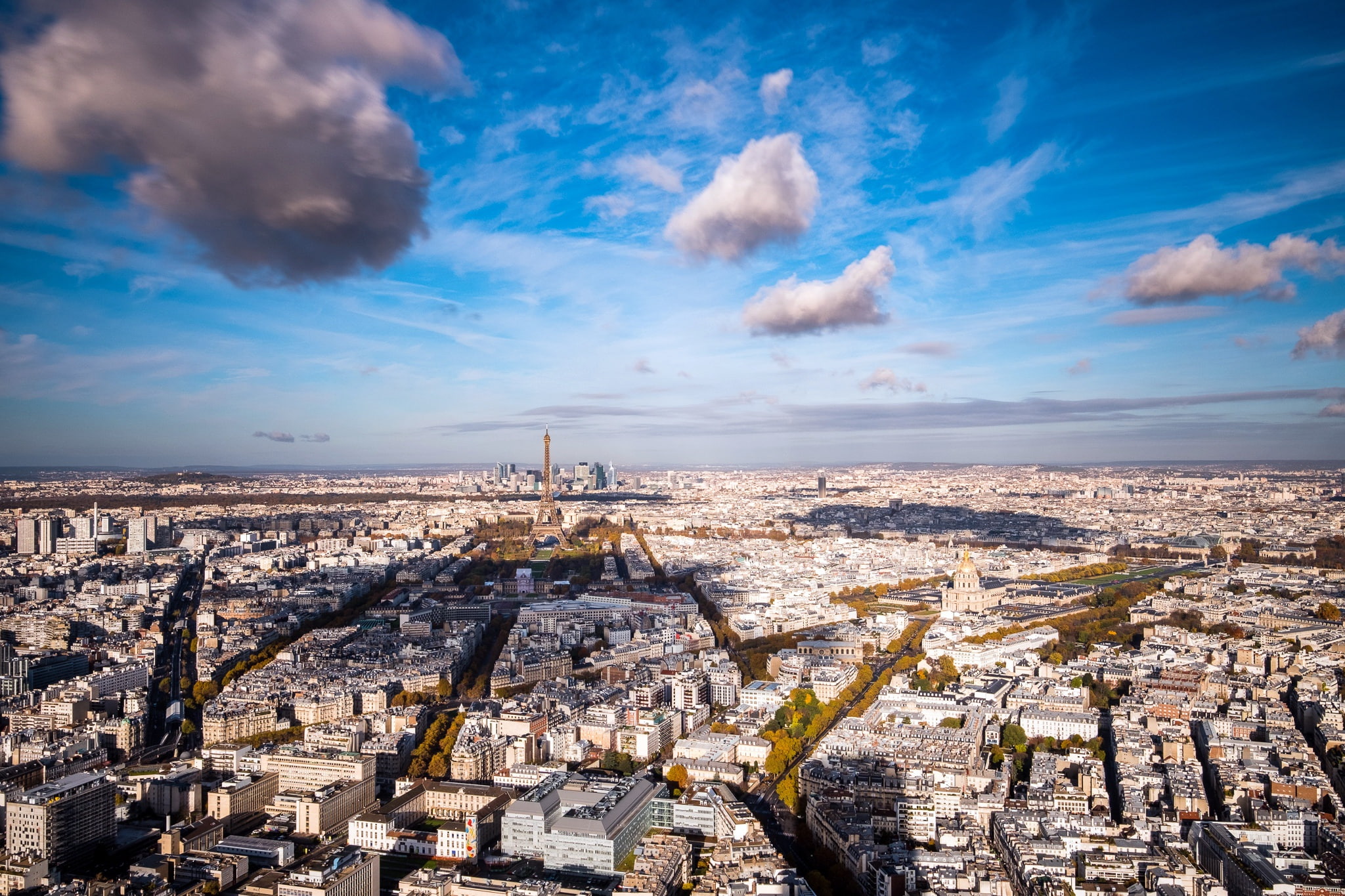 sky, Paris, cityscape, France, 1080P, blue, HD Wallpaper