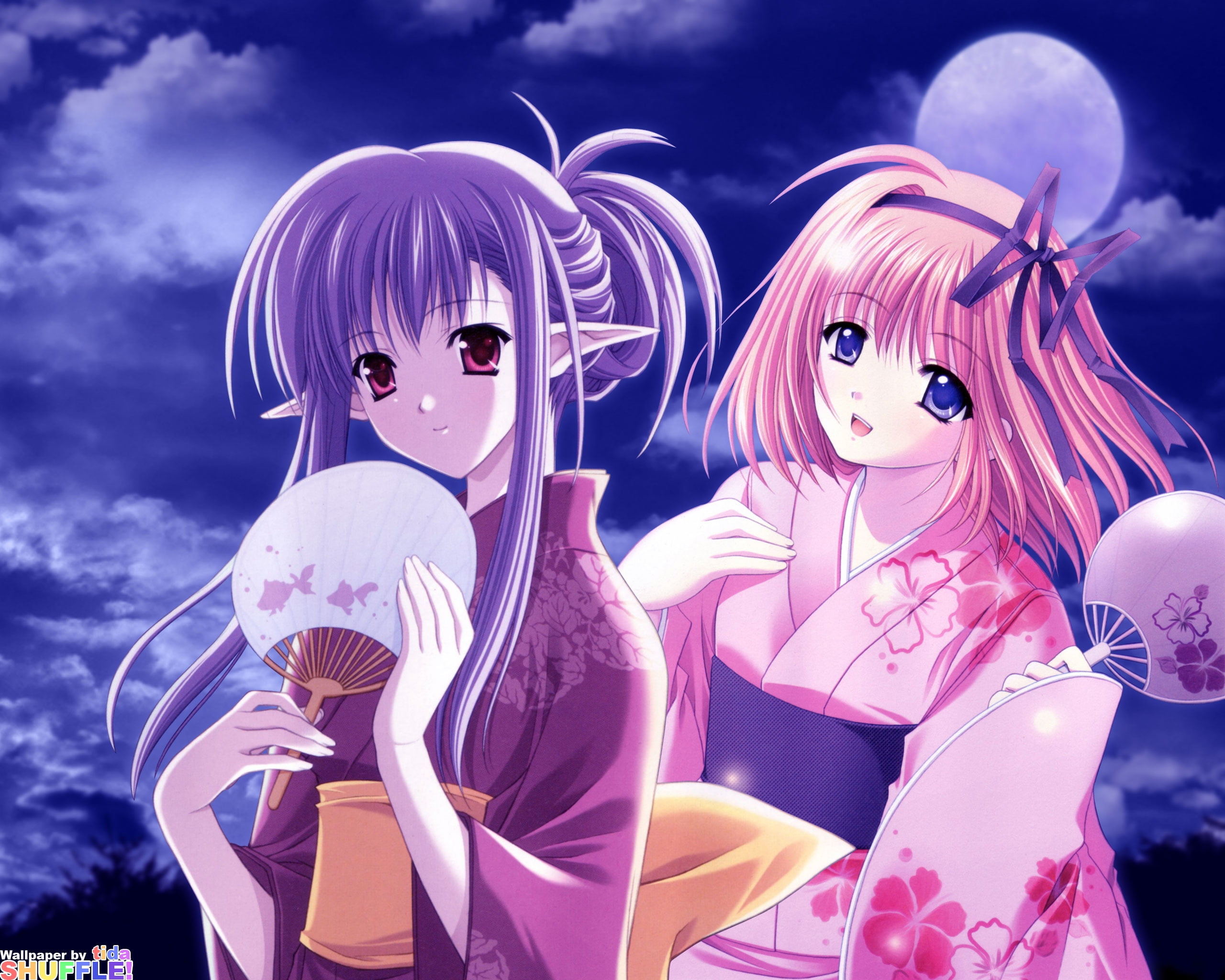 young Adult, 2K, evening, clothing, representation, cute, human representation, art and craft, shopping, anime, girl, store, hairstyle, people, girls, HD Wallpaper