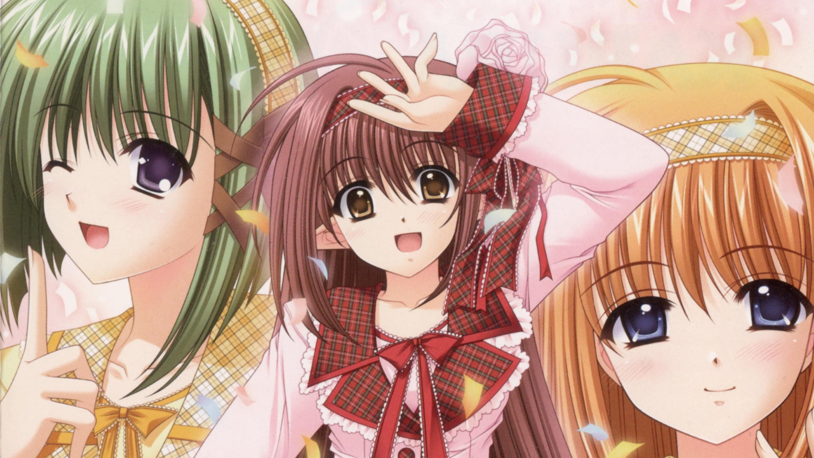 2K, Shuffle!, Asa Shigure, Kaede Fuyou, Anime, Lisianthus (Shuffle!), HD Wallpaper