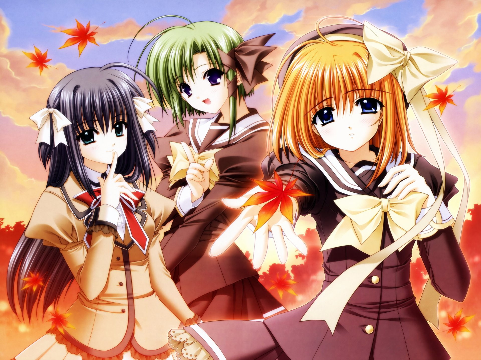 Asa Shigure, Anime, Kaede Fuyou, 1080P, Really? Really!, Yae Sakura (Shuffle!), HD Wallpaper