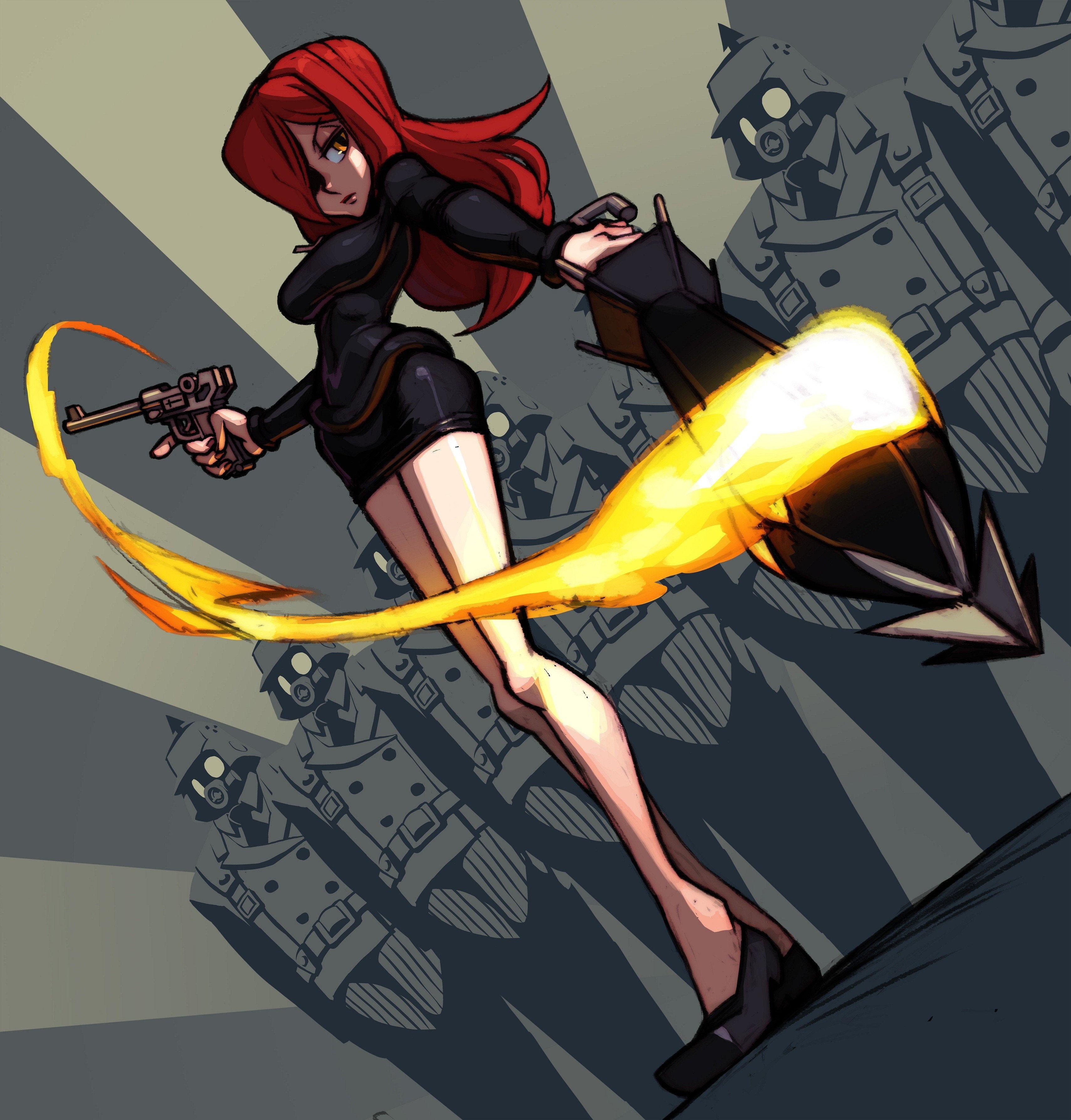 2K, Skullgirls, Parasoul, Phone HD Wallpaper