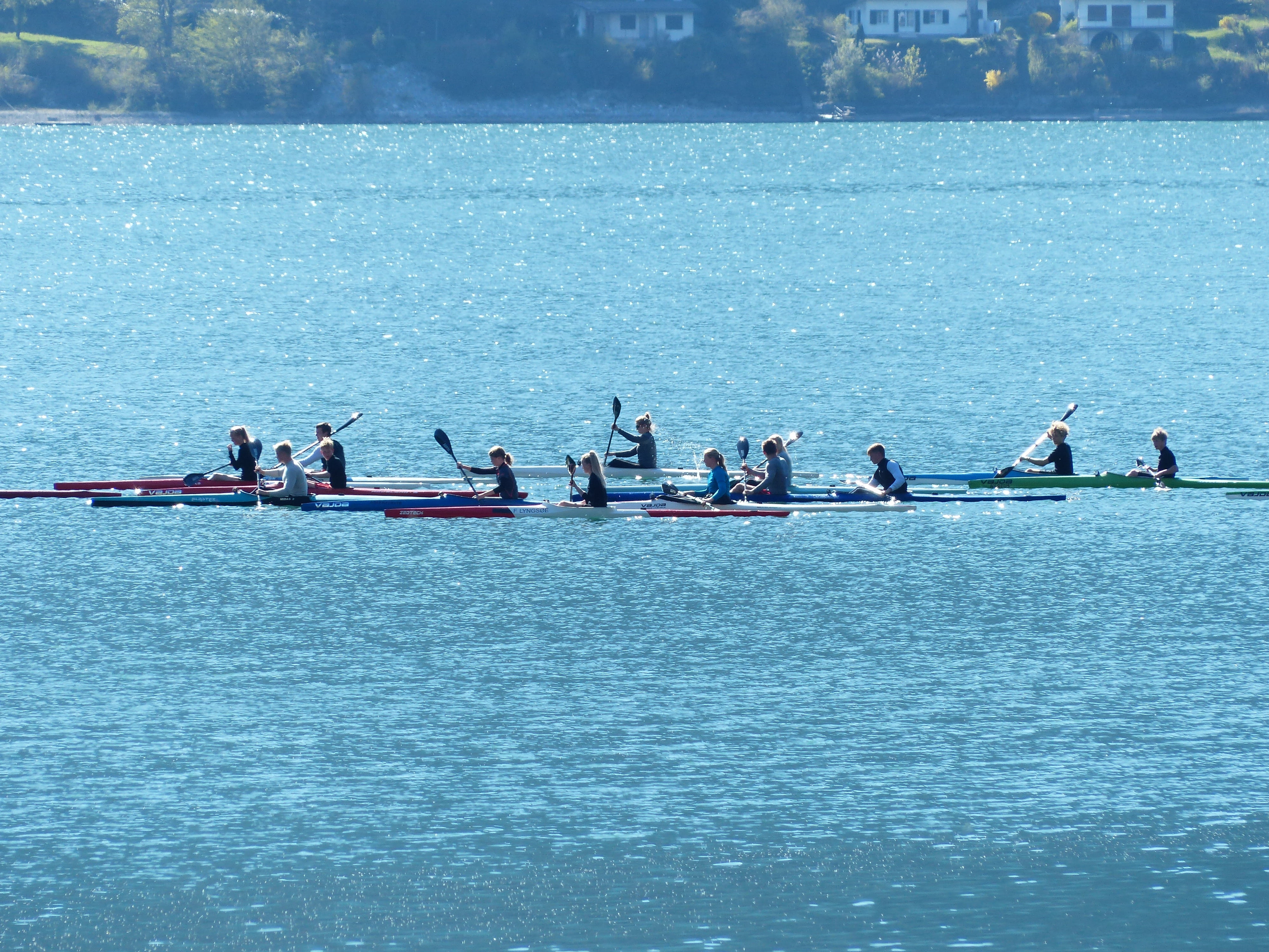 competitive sport, teamwork, sea, sculling, men, 4K, crowd, people, competition, nature, canoes, water, real people, cooperation, group, transportation, HD Wallpaper