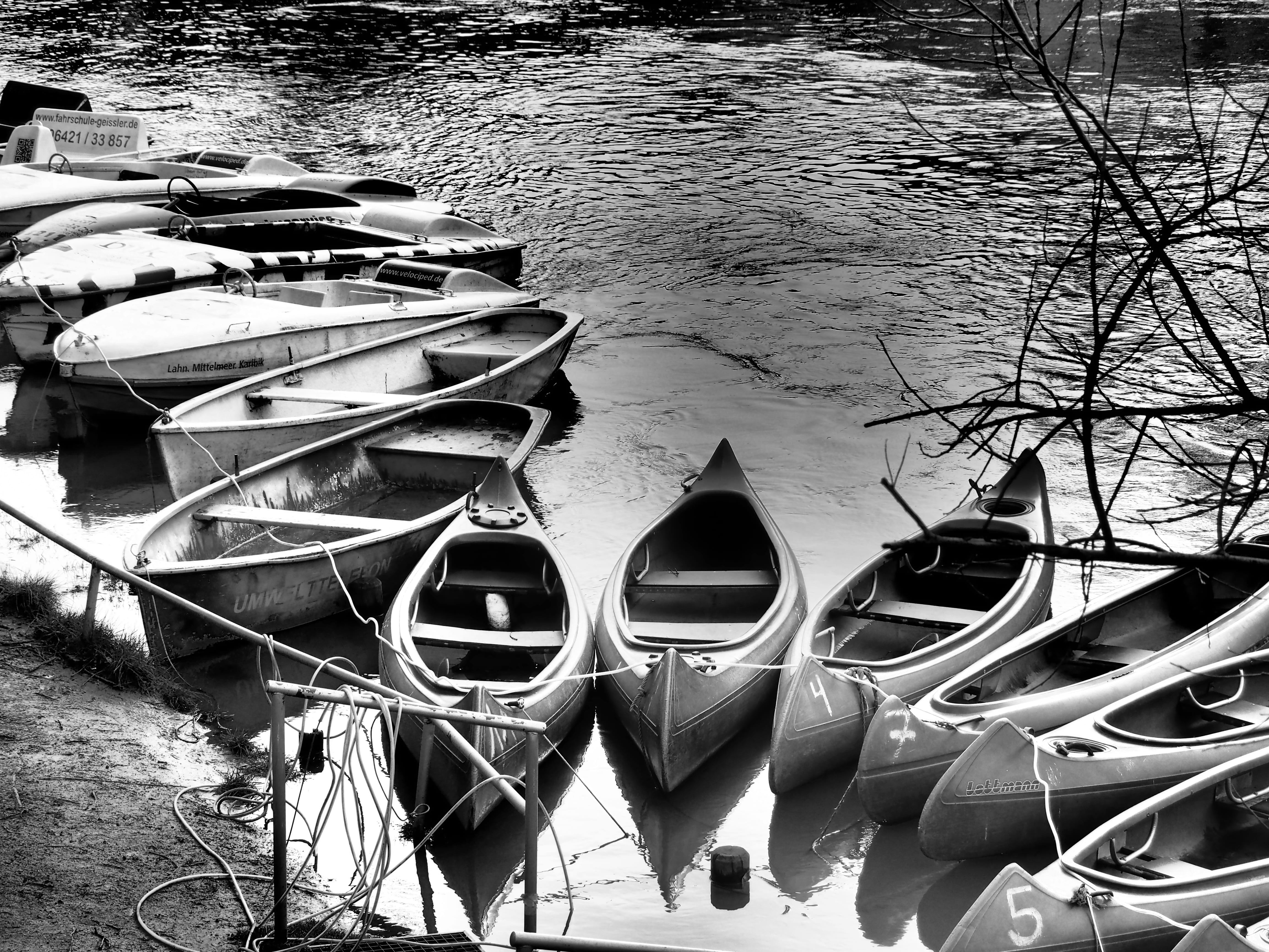 paddler, nautical vessel, reflection, day, 4K, no people, moored, canoeing, nature, paddle tour, trend sports, plant, fun, lake, outdoors, built structure, HD Wallpaper