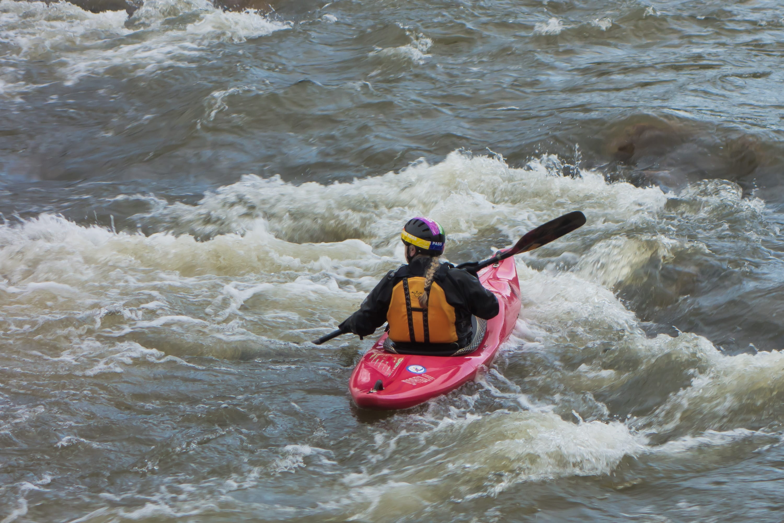 wave, rowing, adventure, trend sports, waterfront, transportation, aquatic sport, oar, men, sea, paddler, canoeist, Sport, motion, lifestyles, Paddle, white water, HD Wallpaper