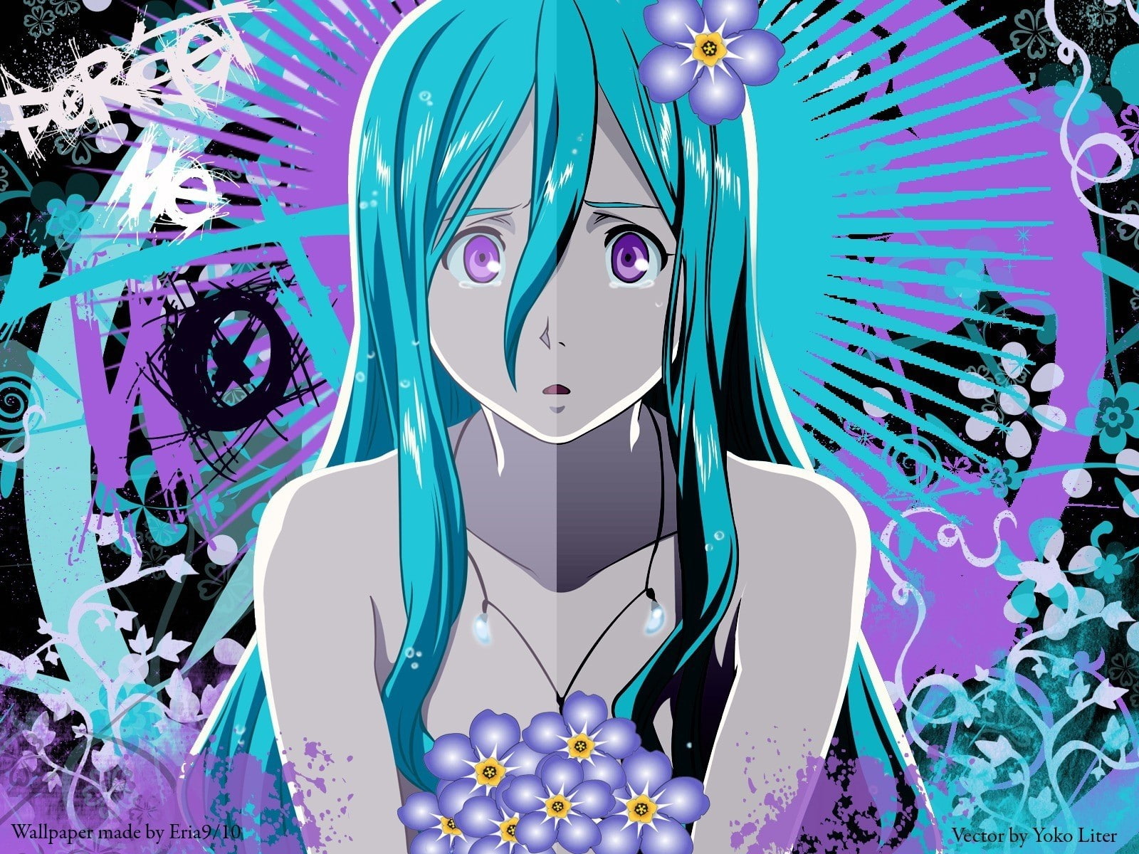 creativity, human representation, digital composite, celebration, portrait, pattern, Flower, multi colored, art and craft, Eureka seven, connection, shiny, HD Wallpaper