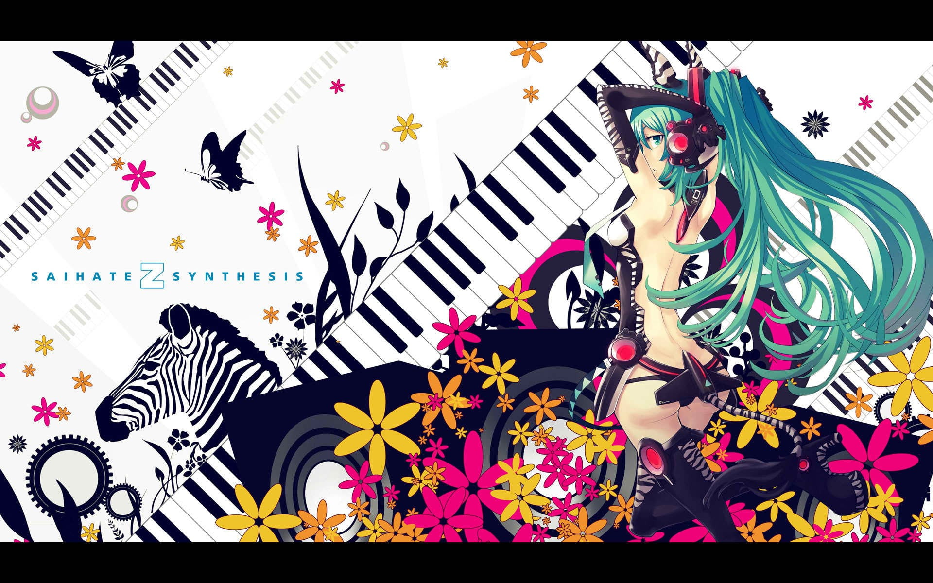 vocaloid, digital/artwork, synthesis, saihate, anime, graphic, colorful, 1080P, hd, miku, HD Wallpaper