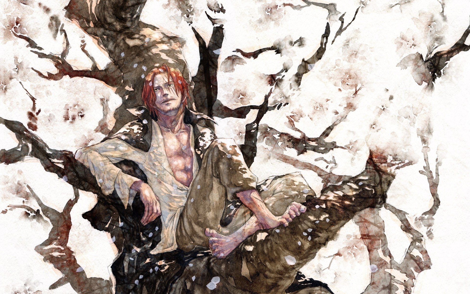 Shanks, anime, One Piece, 1080P, HD Wallpaper