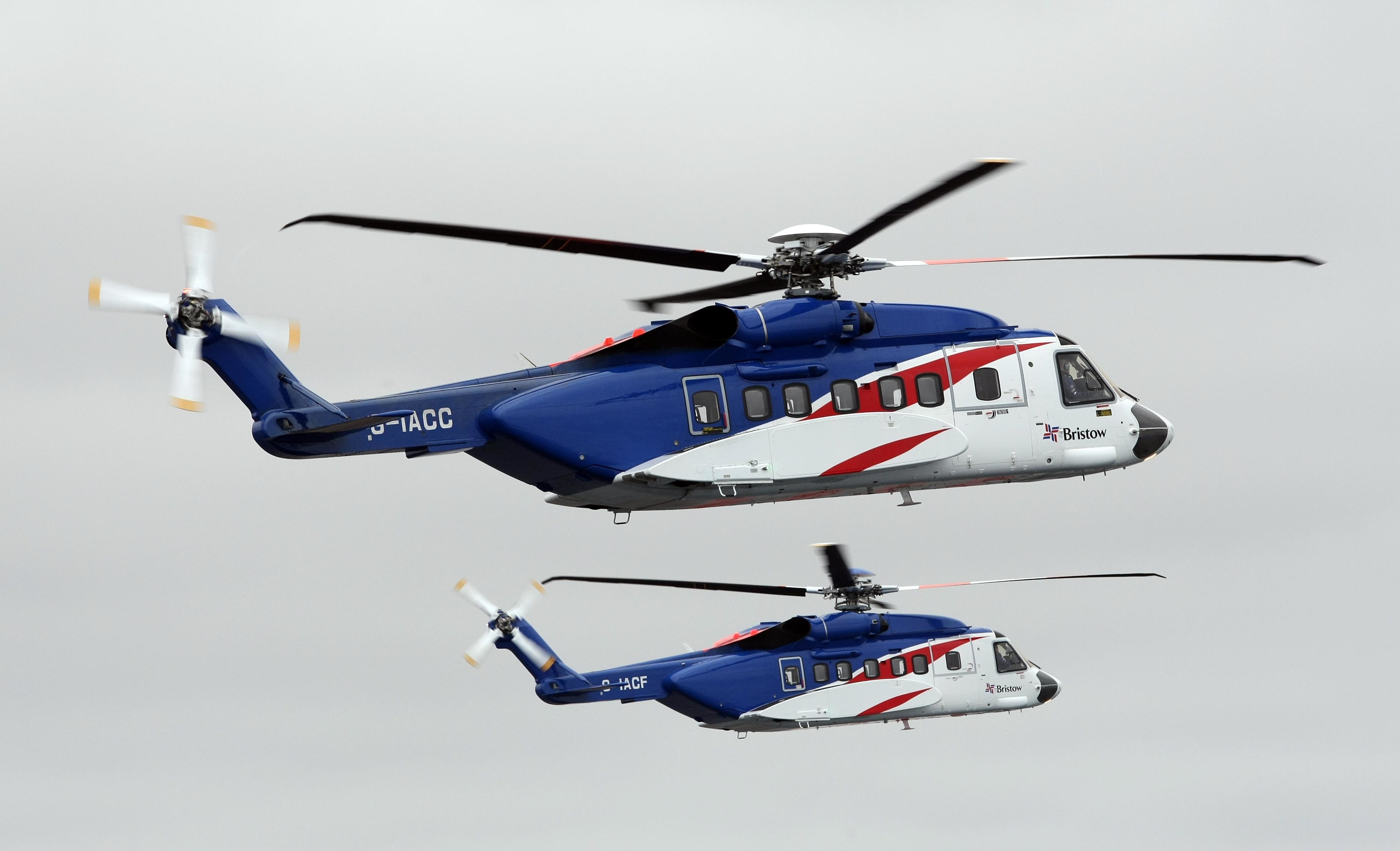 helicopter, twin-engine, transport, four, Sikorsky S-92, 2K, HD Wallpaper