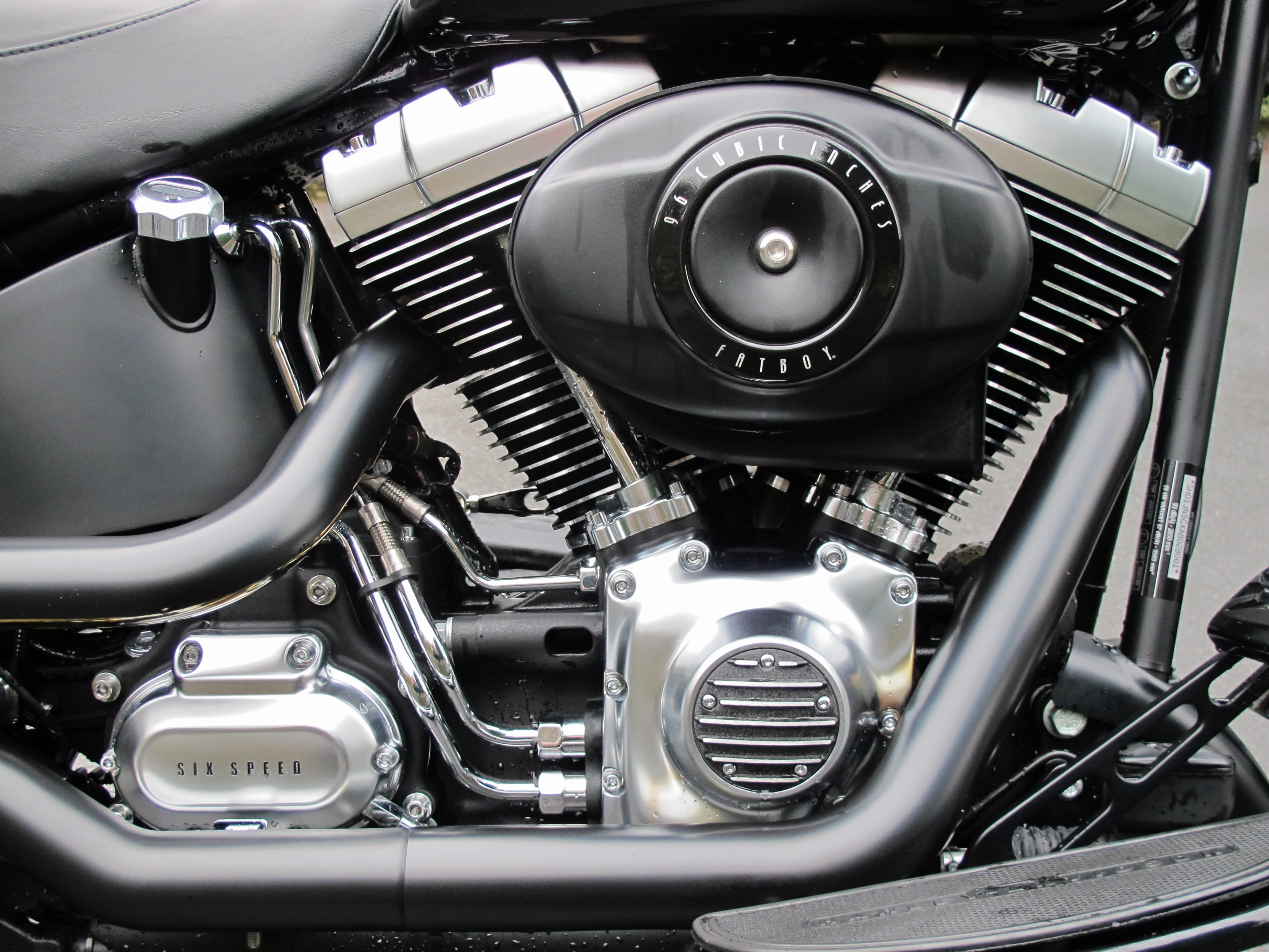 gear, engine, fat boy, shiny, land vehicle, full frame, mode of transportation, motorcycle, transportation, motor vehicle, car, chrome, technology, 2K, HD Wallpaper