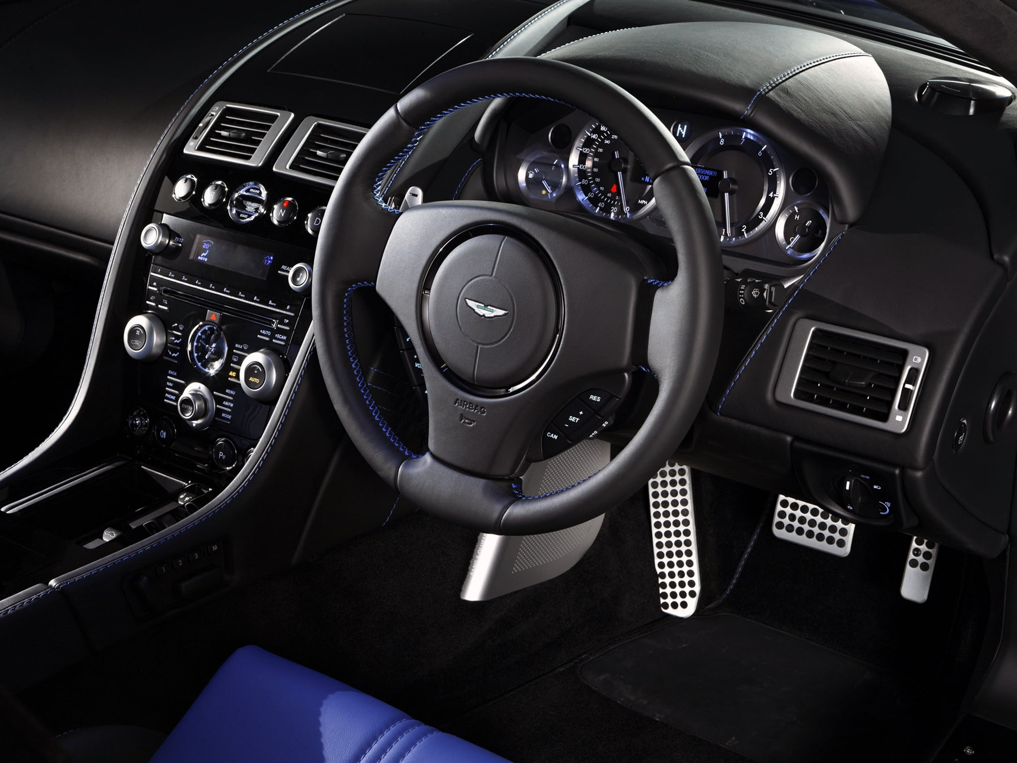 airplane, car, leather, modern, steering Wheel, black Color, technology, indoors, control Panel, 1080P, vehicle Interior, land Vehicle, dashboard, black, HD Wallpaper