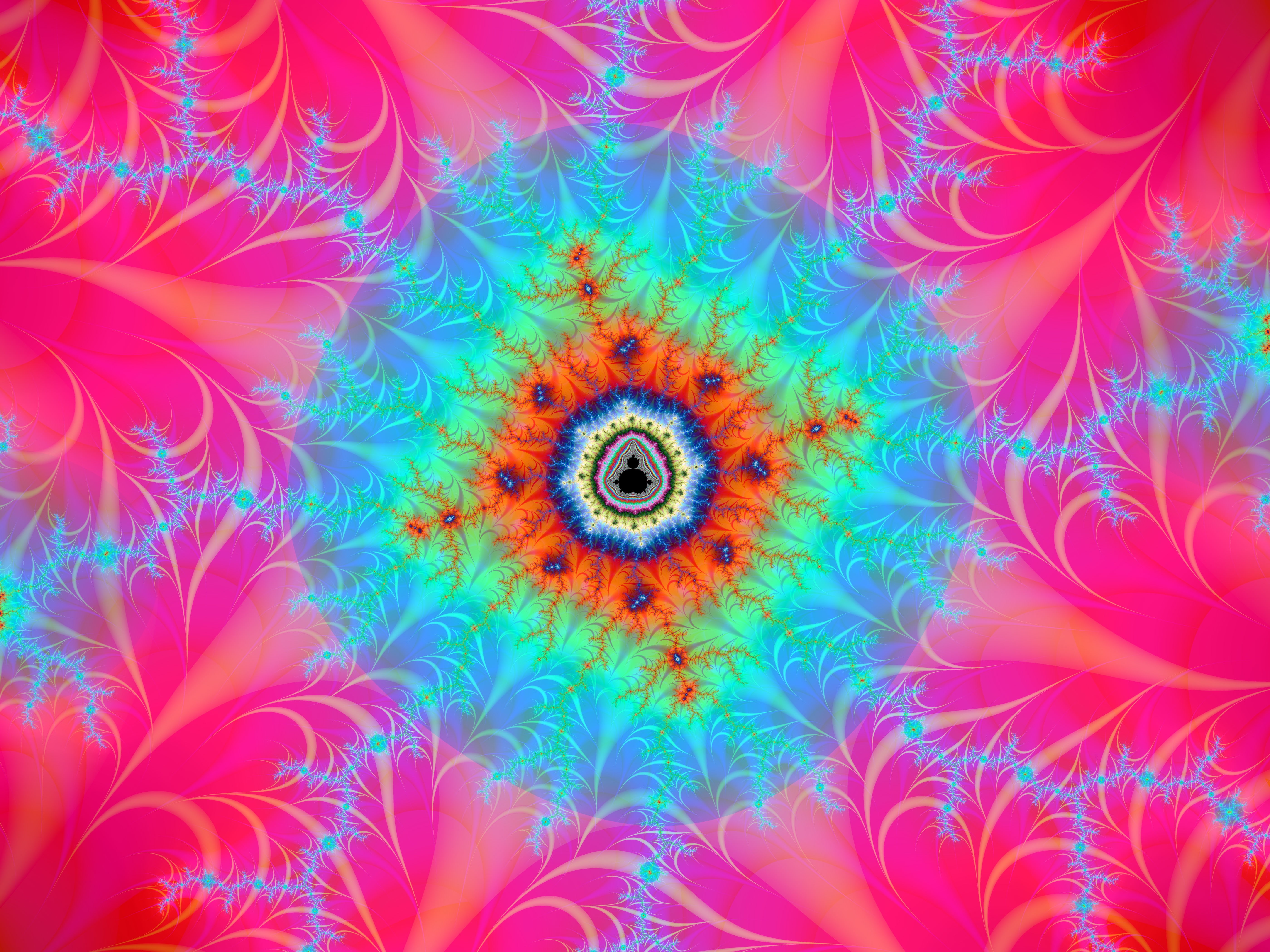 human body part, human eye, people, abstract backgrounds, fractal, backgrounds, eye, full frame, red, psychedelic, green color, abstract, floral pattern, HD Wallpaper