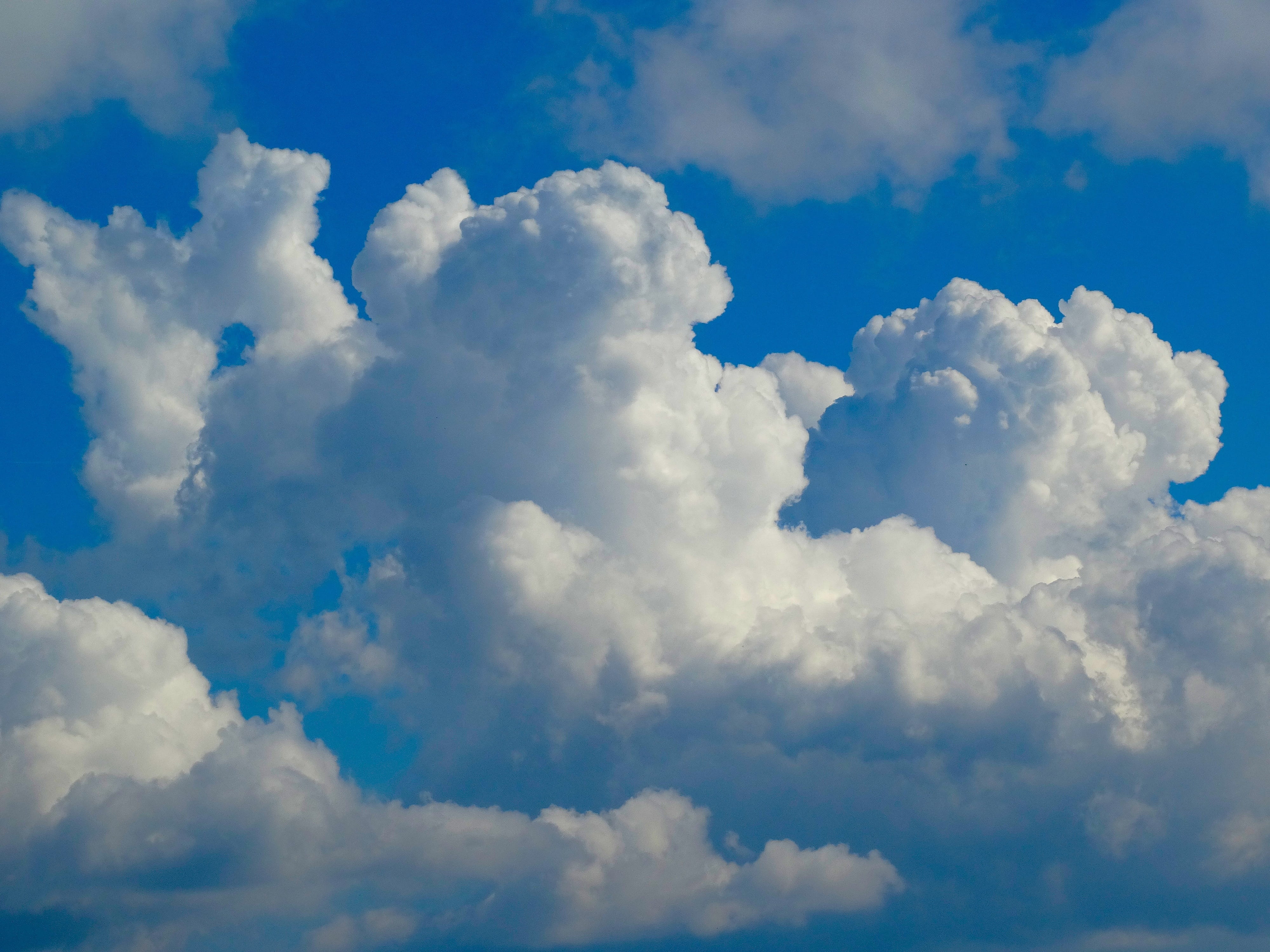 Cloudy, grey, atmosphere, 4K, weather, beauty in nature, cloud - sky, sky, cloudscape, Clouds, Hidden, idyllic, sky blue, scenics - nature, abstract, overcast, HD Wallpaper