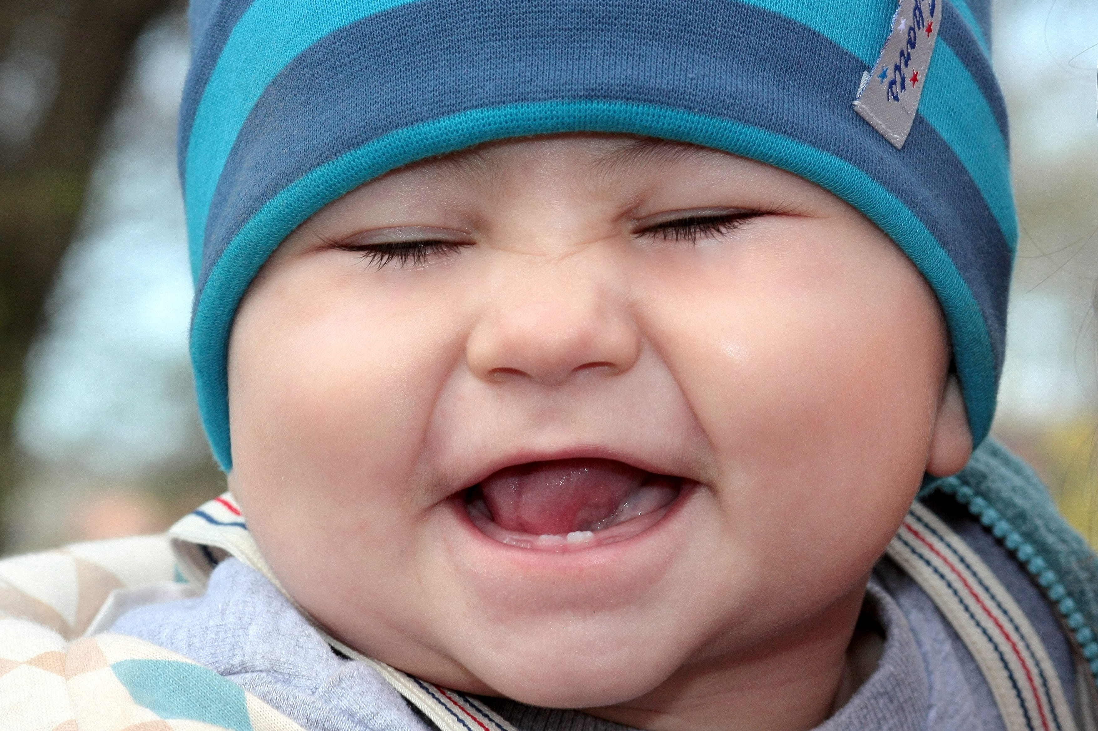 2K, toddler, cute, headshot, clothing, emotion, joy, girl, mouth open, happy, offspring, males, human body part, angel, men, little, adorable, young, child, HD Wallpaper