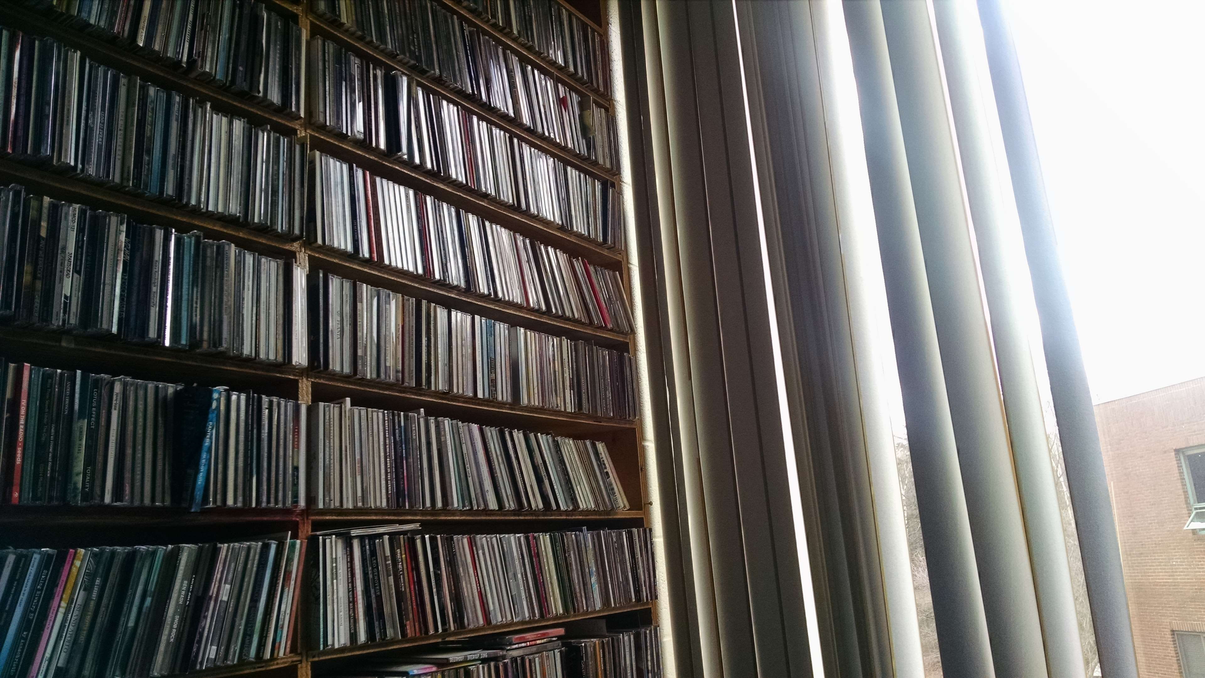 day, still life, large group of objects, literature, shelf, low angle view, in a row, order, music, publication, education, library, window, bookshelf, HD Wallpaper