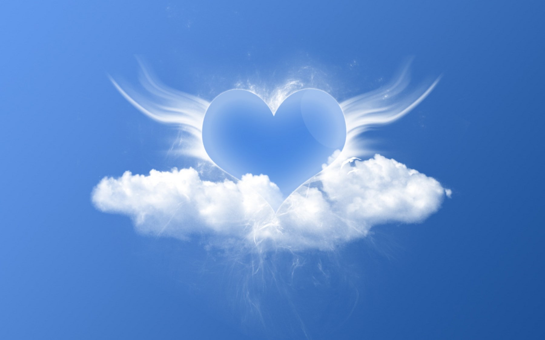 angel, communication, nature, white color, 720P, togetherness, valentines day - holiday, outdoors, innocence, blue, creativity, sky, softness, idyllic, HD Wallpaper