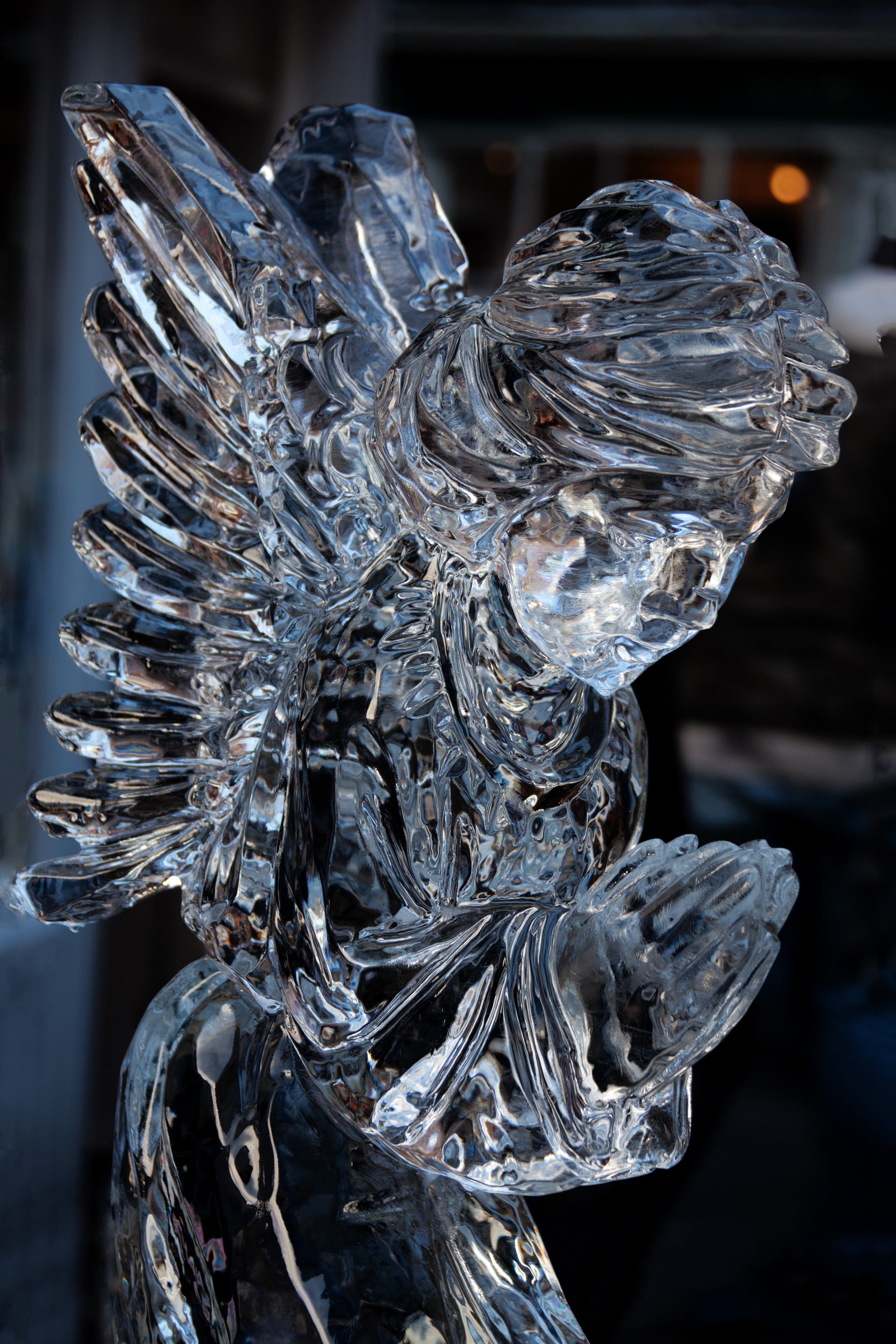indoors, close-up, crystal, bottle, Carved, no people, complexity, nature, focus on foreground, wings, metal, still life, Icy, glass - material, Cold, transparent, Phone HD Wallpaper