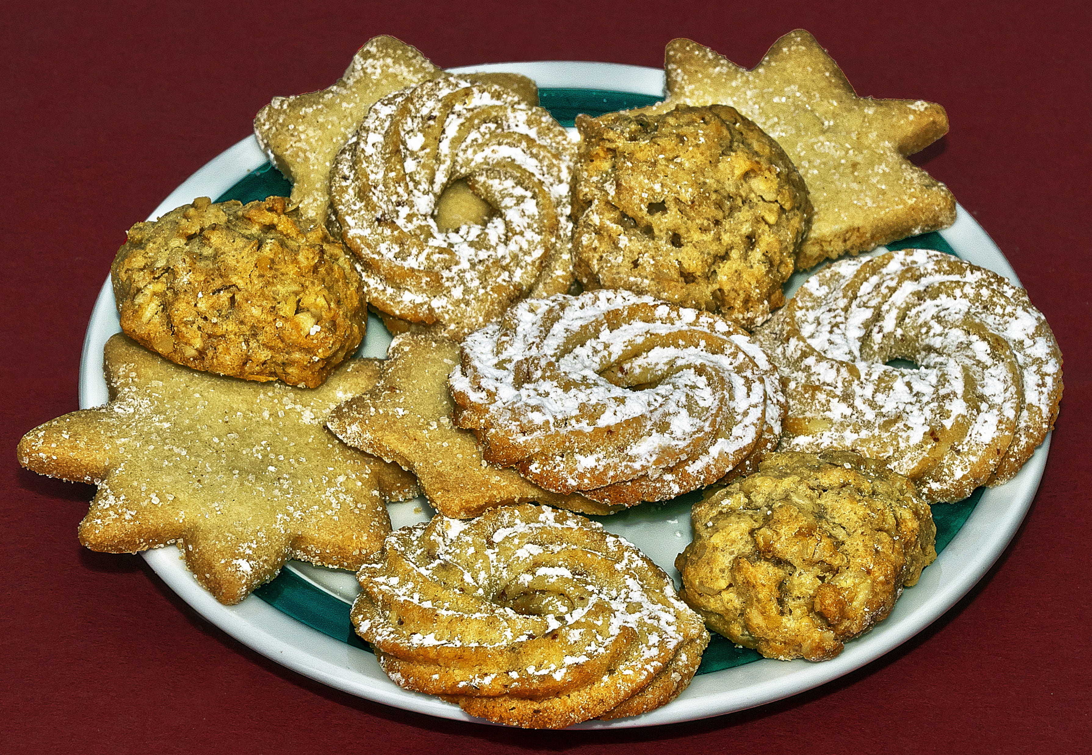 bake cookies, still life, icing sugar, shortbread cookies, hand made sweets, butter cookies, delicacy, confectionery products, baked, french food, close-up, HD Wallpaper