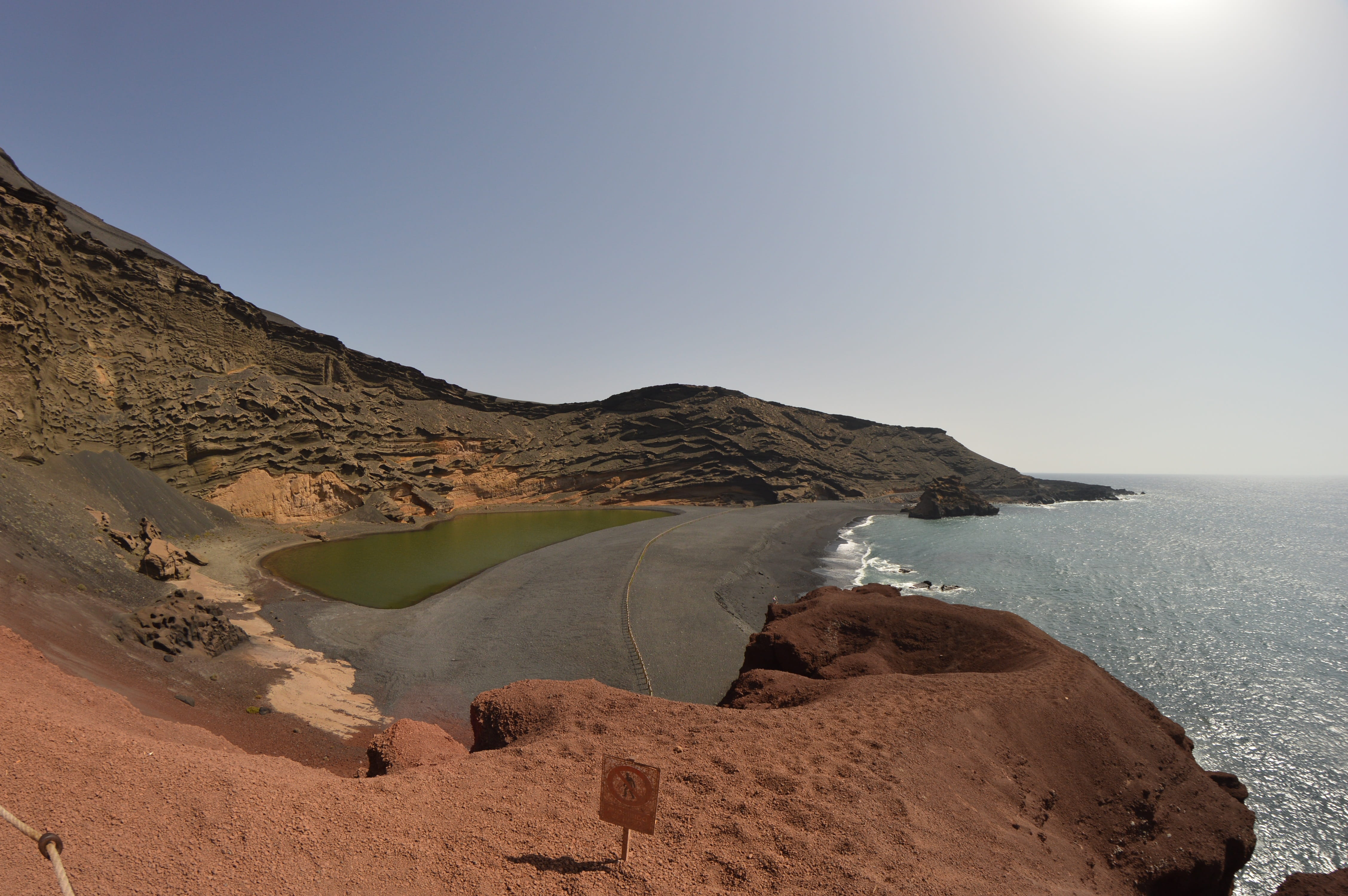 outdoors, beauty in nature, color Image, Lake, 4K, no People, landscape, volcano, sand, non-urban scene, green, mountain, landscapes, land, tranquil scene, HD Wallpaper