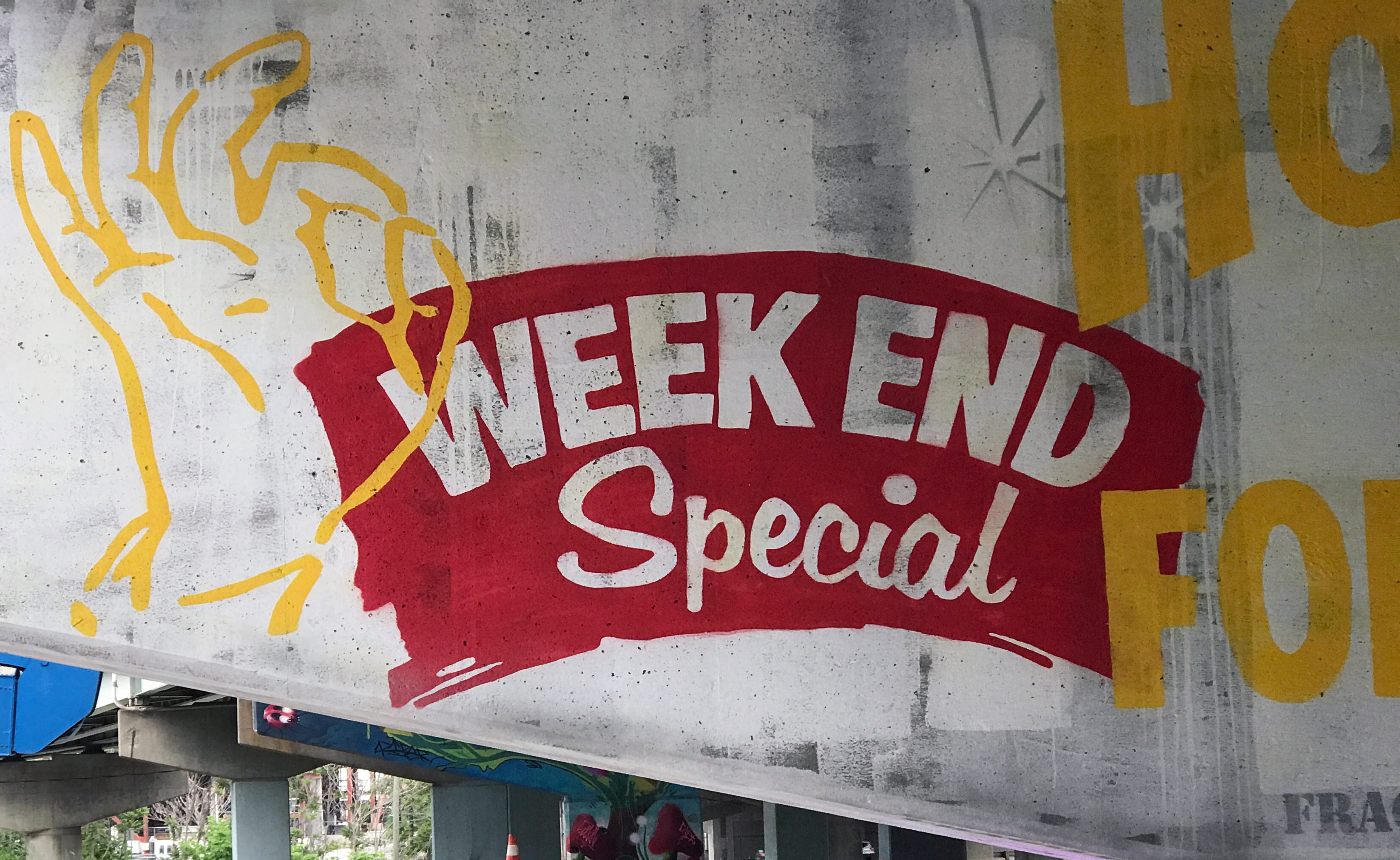 capital letter, urban, western script, no people, built structure, weekend special, message, creativity, underpass park, toronto, day, communication, city, HD Wallpaper