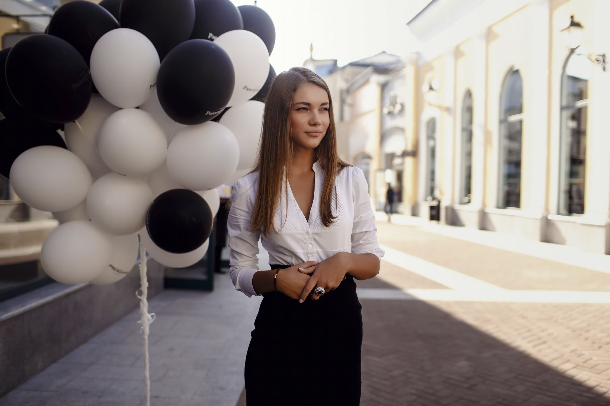 street walk, 1080P, Moscow, Julia, balls, portrait, walk, HD Wallpaper