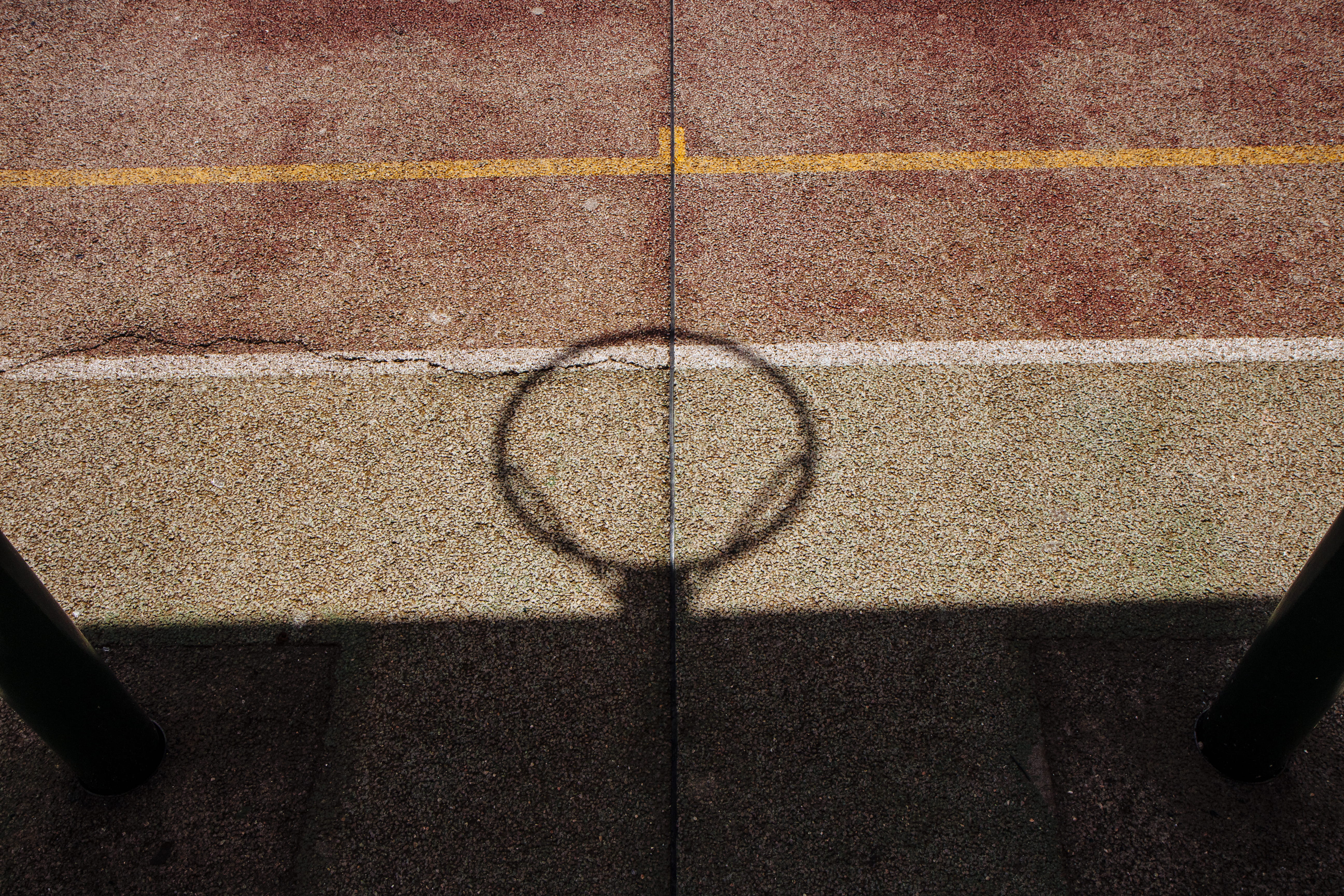 day, directly above, asphalt, handrail, 5K, paving stone, focus on shadow, basketball, high angle view, road, sports, ring, nature, art and craft, san antonio, HD Wallpaper