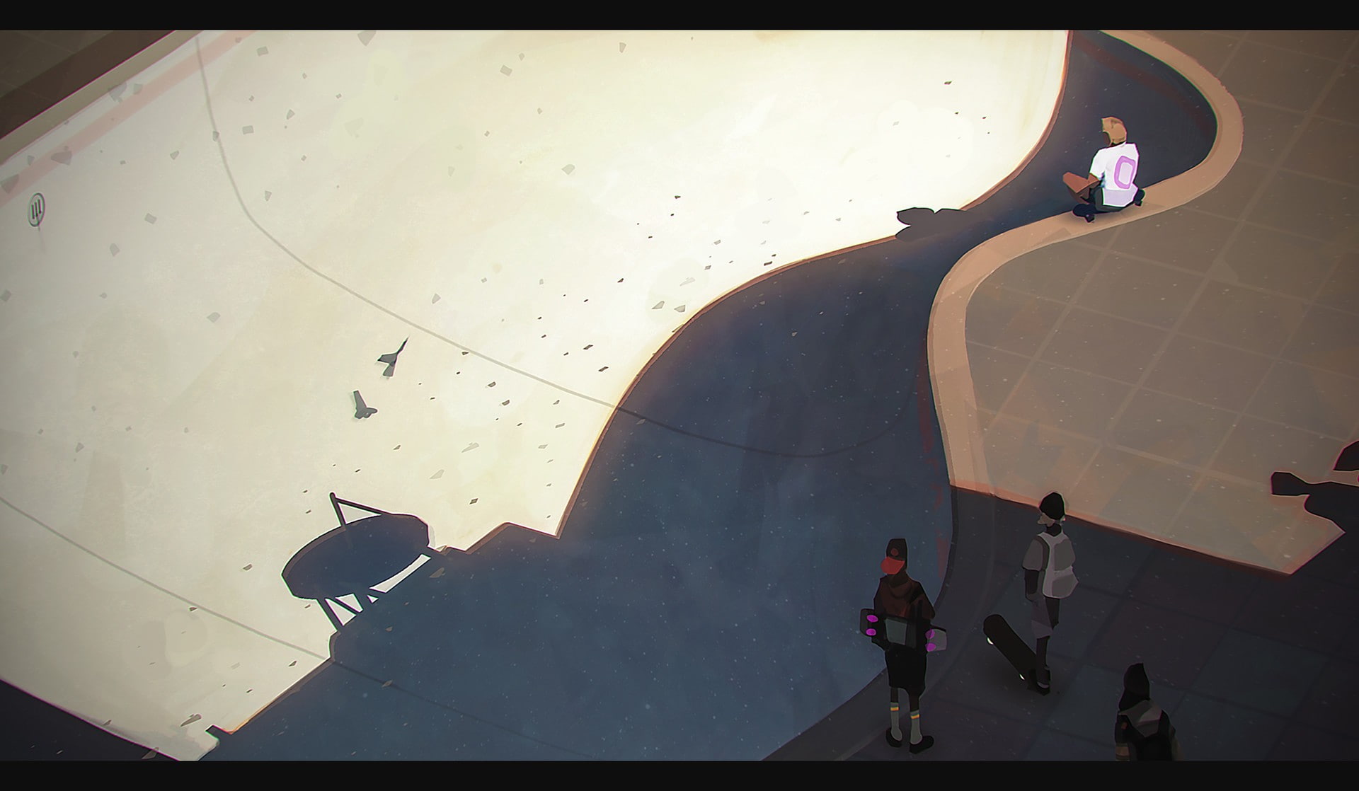 skatepark, artwork, 1080P, HD Wallpaper