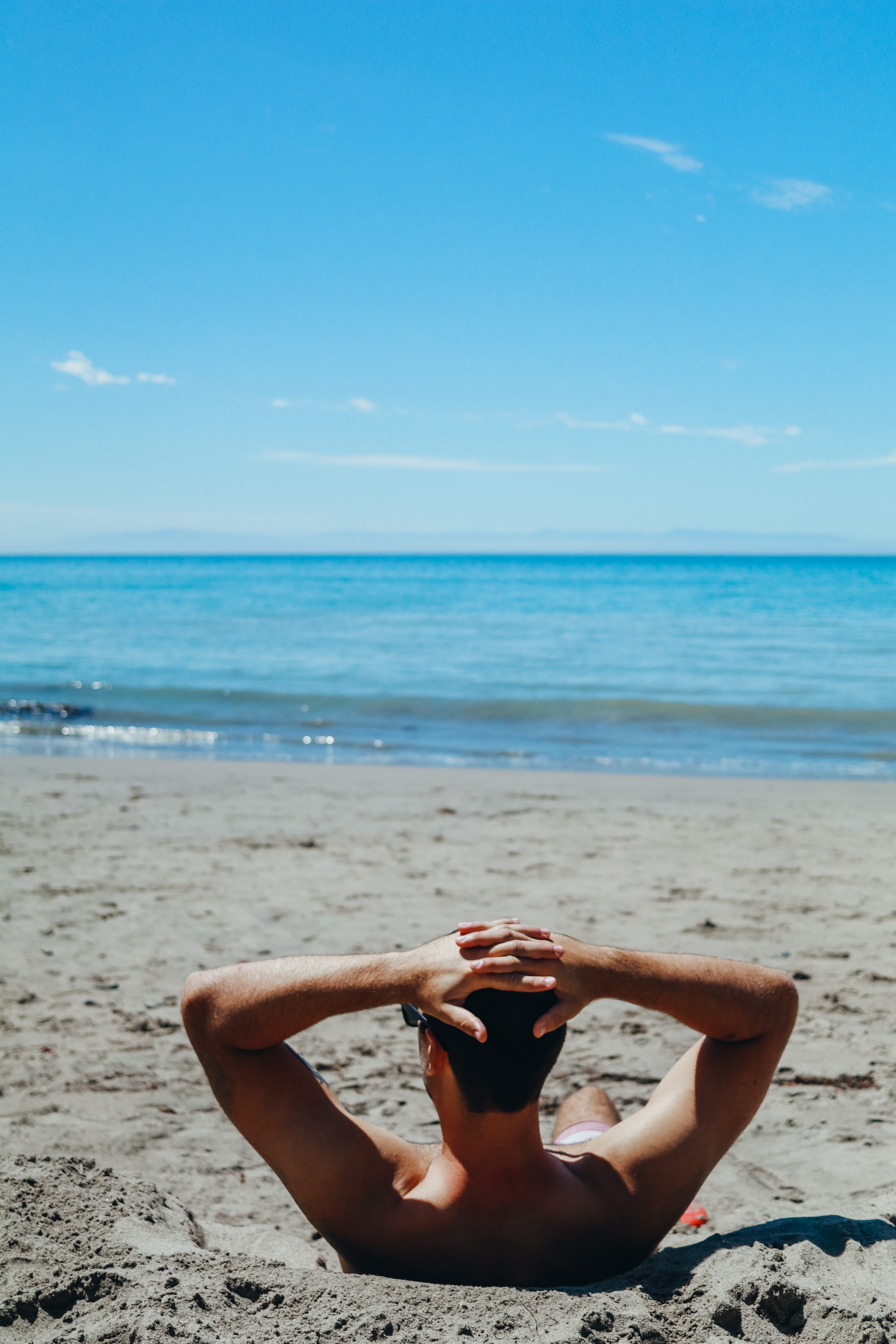 horizon, outdoors, sports, scenics - nature, land, fitness, 5K, sand, sport, leisure activity, exercise, one person, sky, people, person, beach, united states, Phone HD Wallpaper