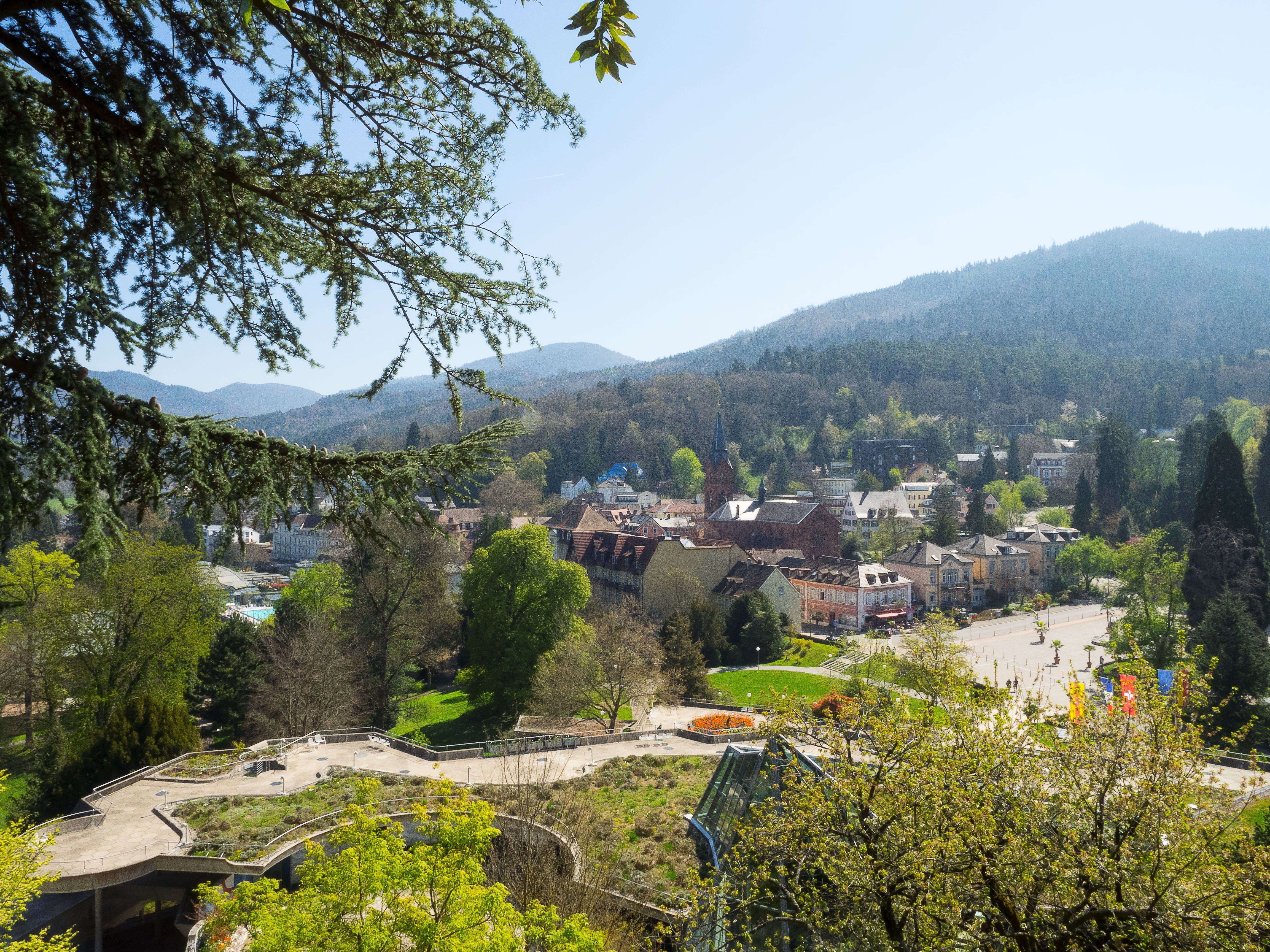 growth, clear sky, sky, tourism, townscape, outdoors, building exterior, tree, plant, day, residential district, Germany, nature, bathroom, mountain, black forest, HD Wallpaper