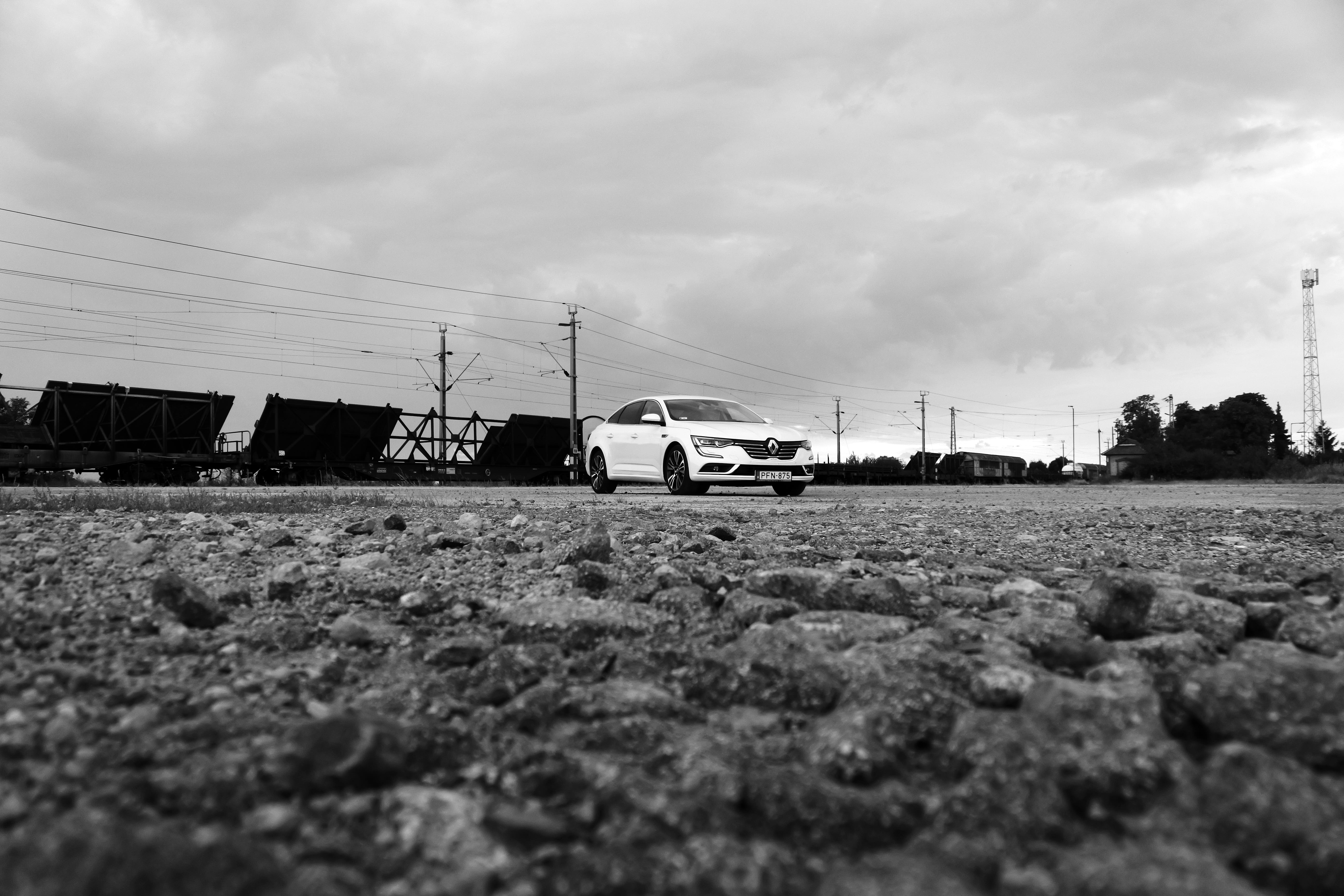 architecture, built structure, field, power supply, talisman, day, electricity, electricity pylon, 5K, sky, land, truck, cloud - sky, auto, initiale paris, HD Wallpaper