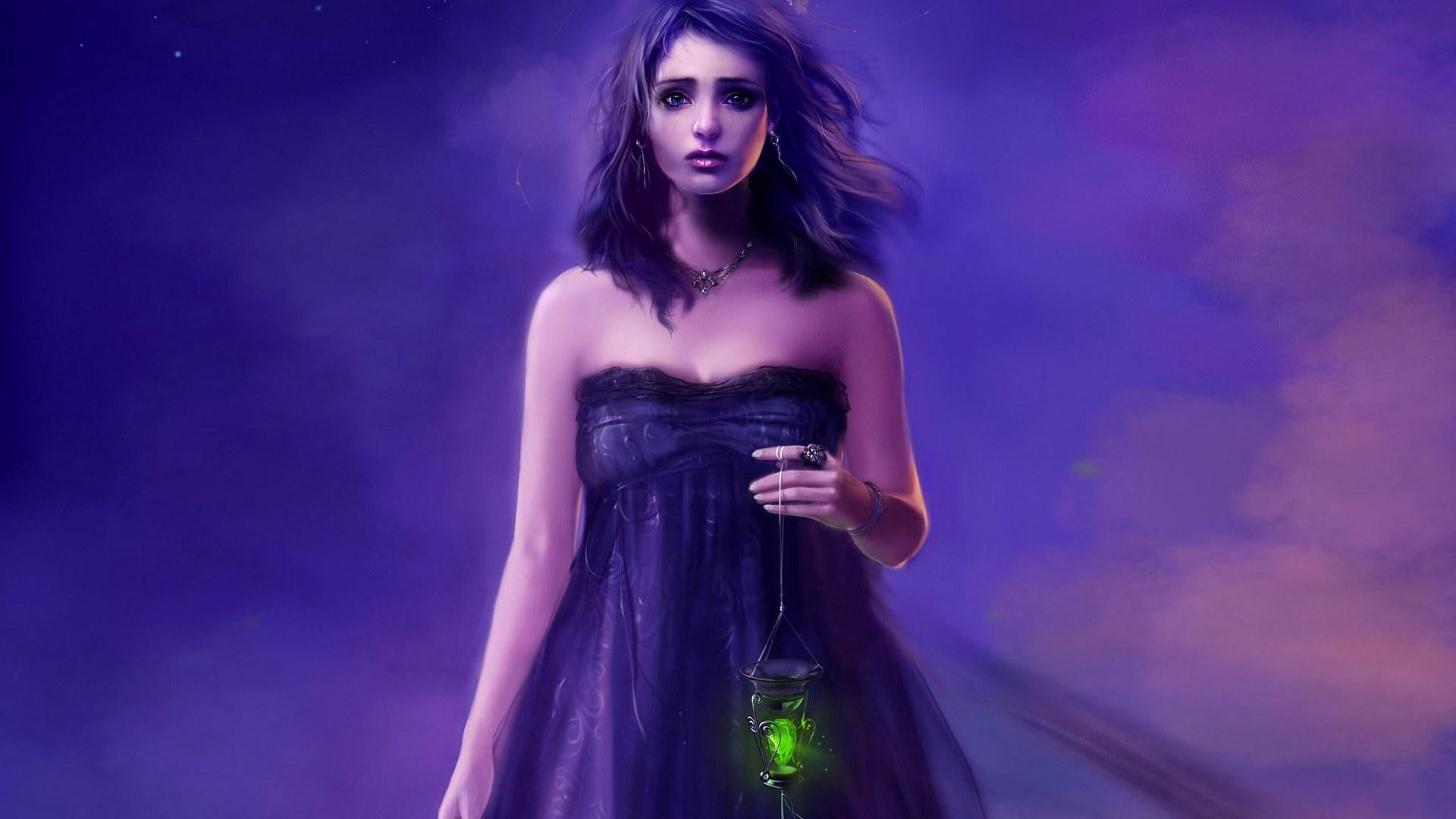 talisman, fantasy, art, 1080P, women, gothic, HD Wallpaper