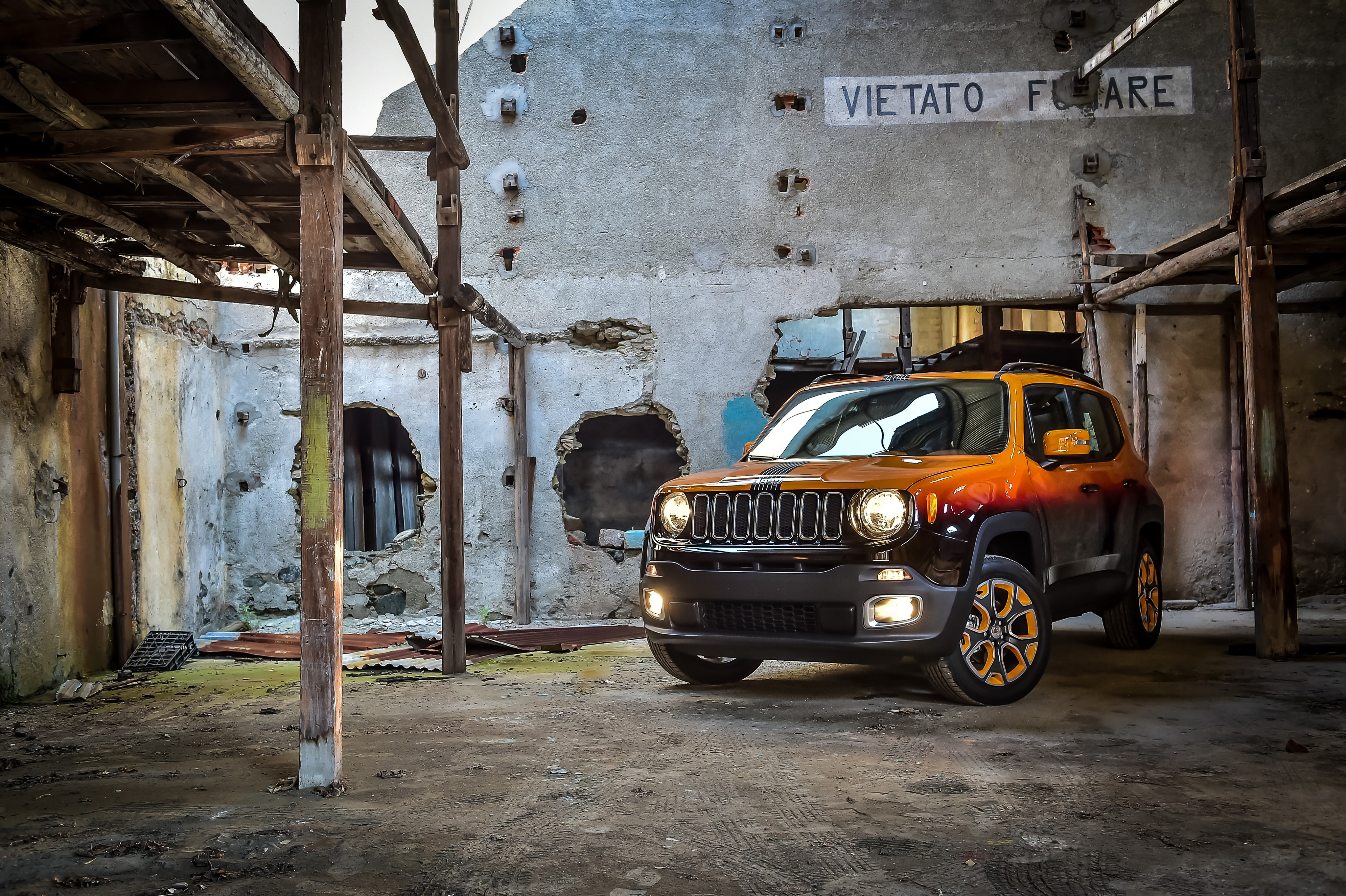 Jeep, Montreux Jazz Festival Showcar, Renegade, 4K, Garage Italia Customs, 2015, HD Wallpaper