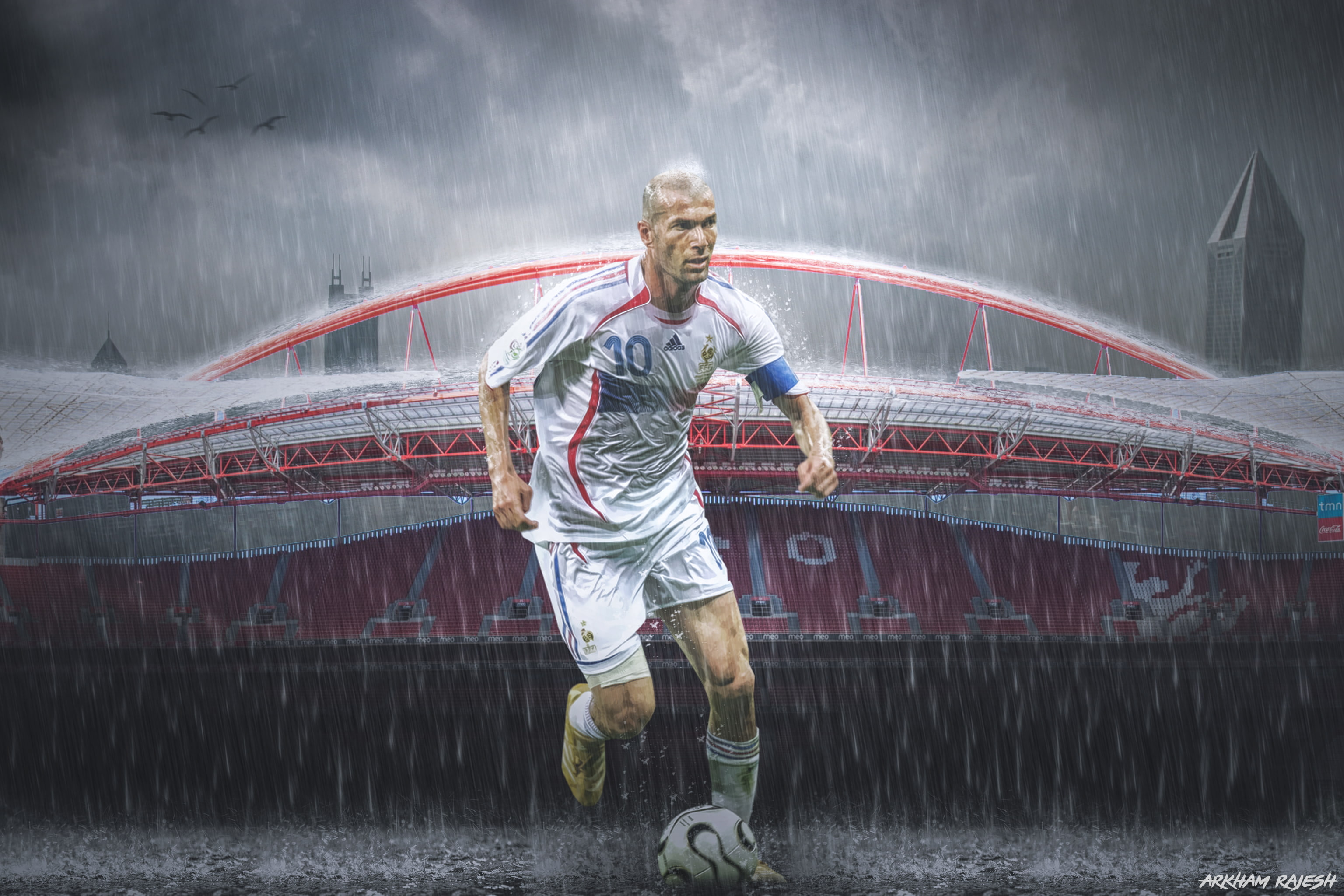 French, Soccer, 2K, Zinedine Zidane, HD Wallpaper