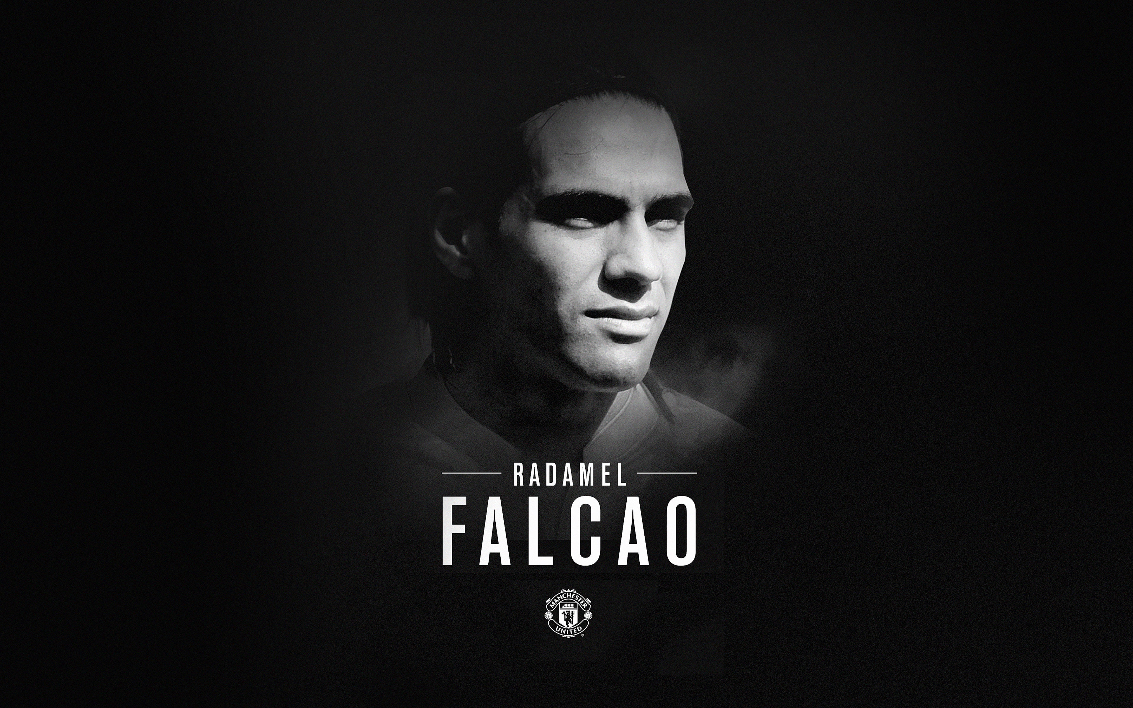 united, front view, looking at camera, radamel, manchester, one person, portrait, serious, young men, western script, human face, bw, welcome, text, headshot, HD Wallpaper