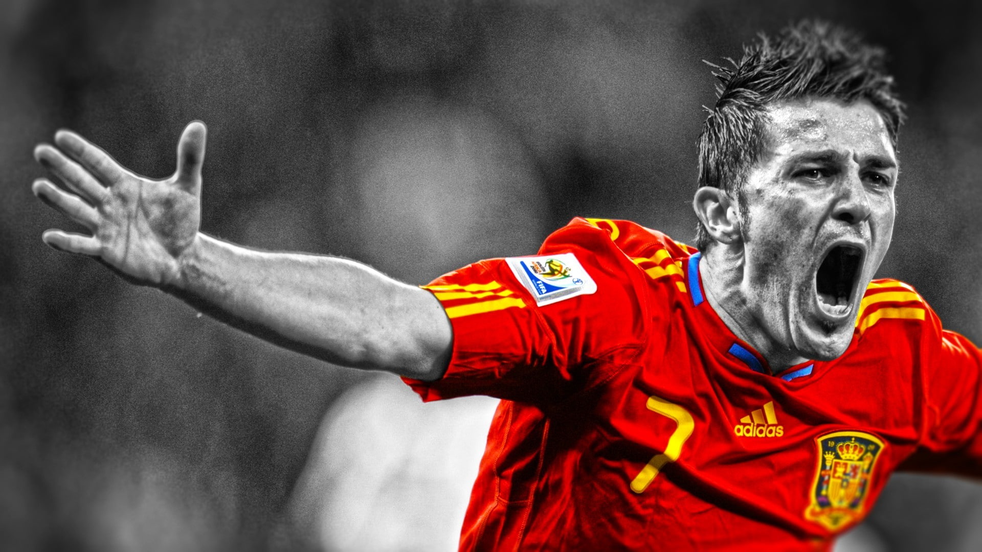 mouth open, excitement, athlete, waist up, limb, body part, sport, aggression, emotion, human arm, adult, success, shouting, 1080P, arms raised, men, Spain, HD Wallpaper
