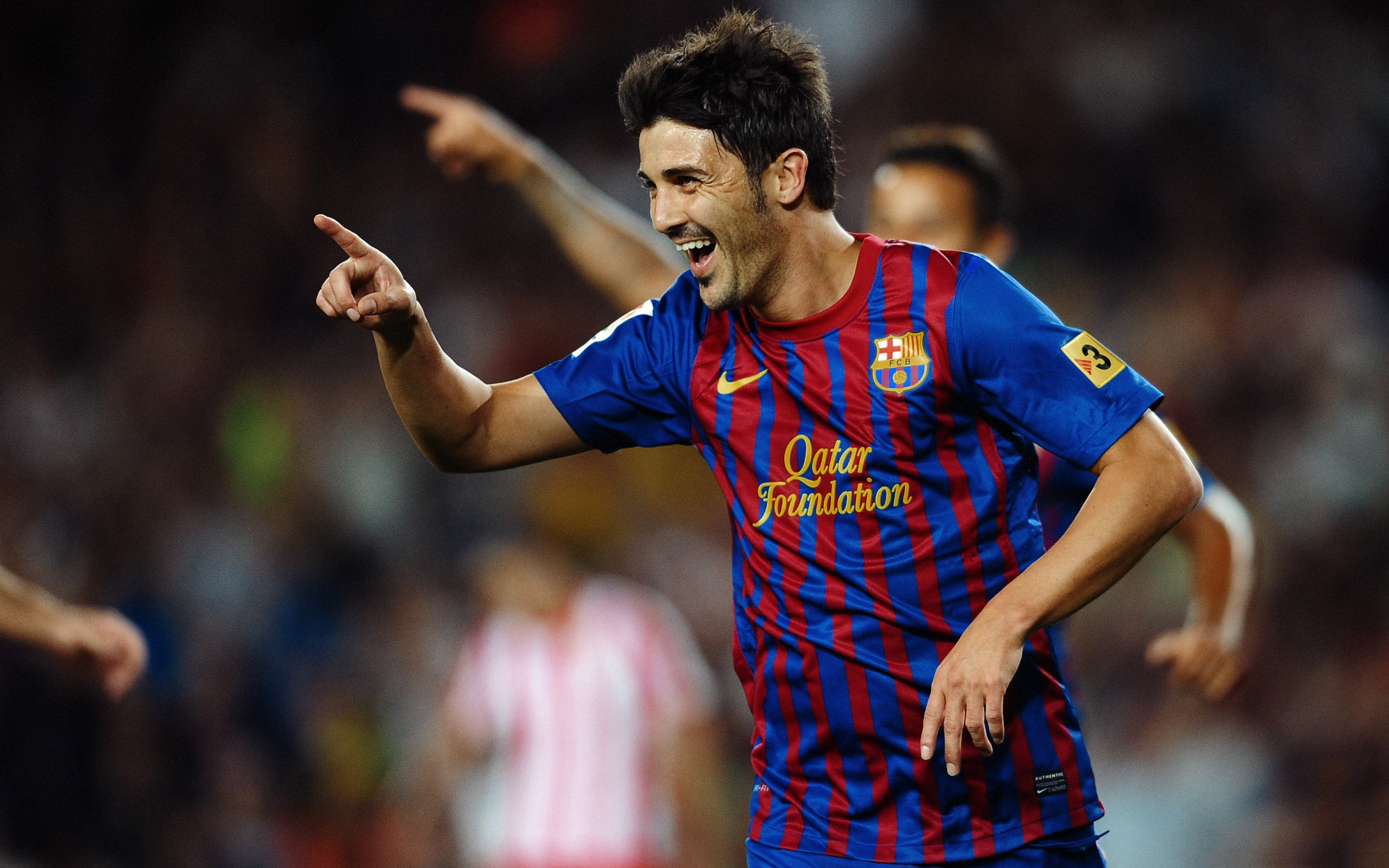 crowd, young adult, emotion, barcelona, human arm, positive emotion, one person, excitement, villa, performance, sport, waist up, adult, david, arms raised, HD Wallpaper