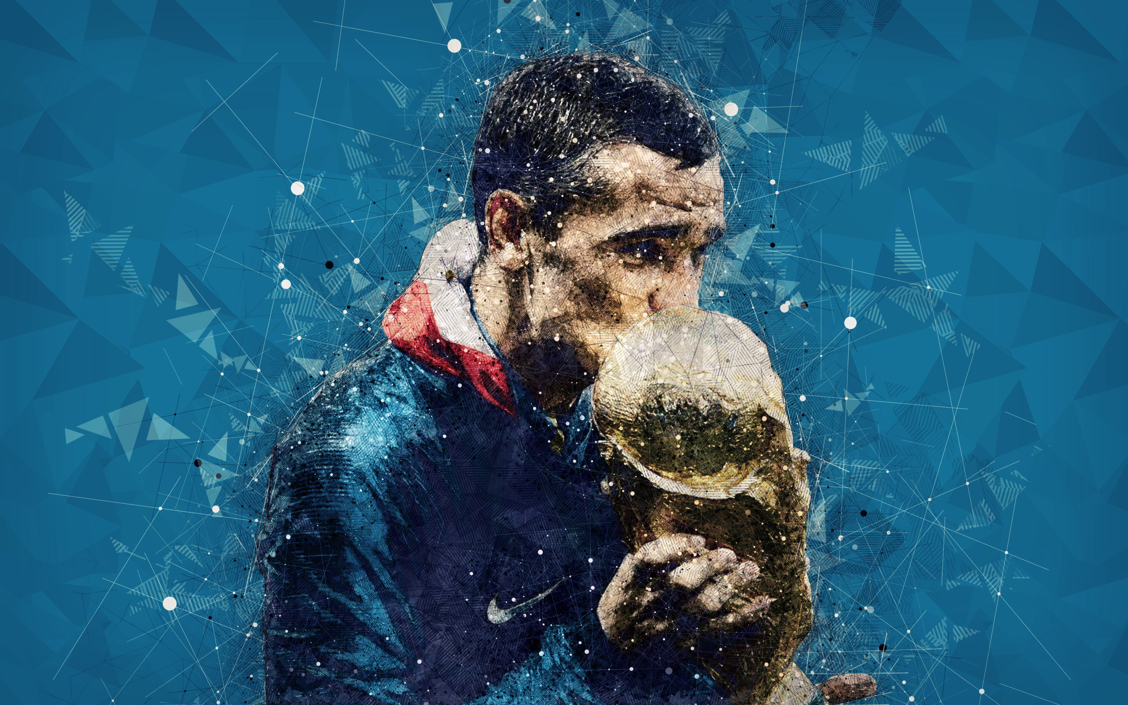 Antoine Griezmann, Soccer, 4K, French, HD Wallpaper