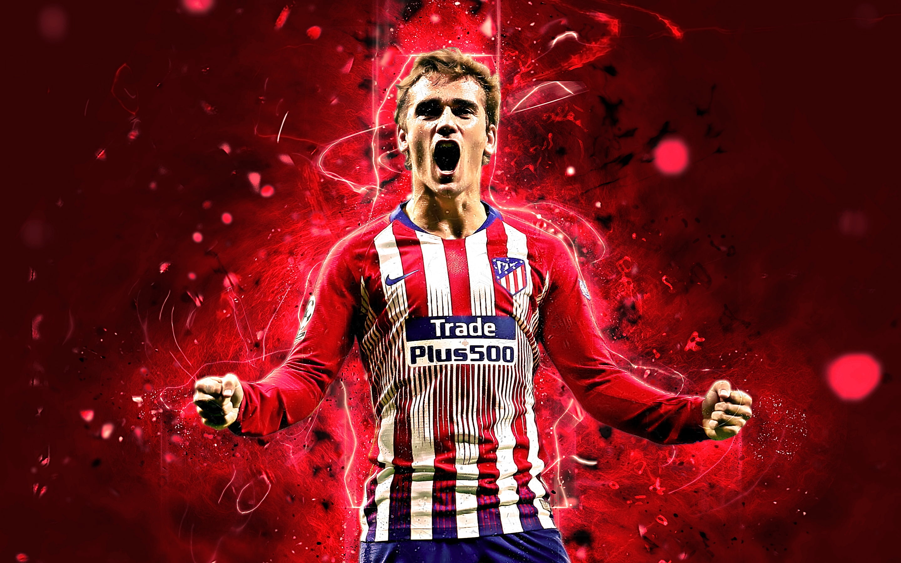 Atlético Madrid, Soccer, 2K, Antoine Griezmann, HD Wallpaper