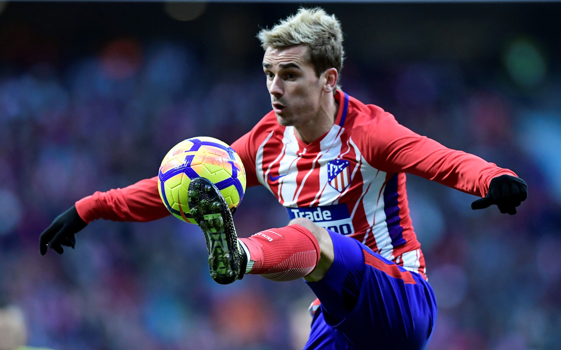 Atlético Madrid, French, Soccer, Antoine Griezmann, 1080P, HD Wallpaper