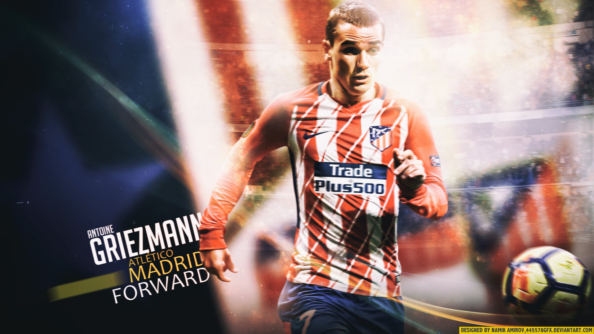 French, 1080P, Atlético Madrid, Soccer, Antoine Griezmann, HD Wallpaper