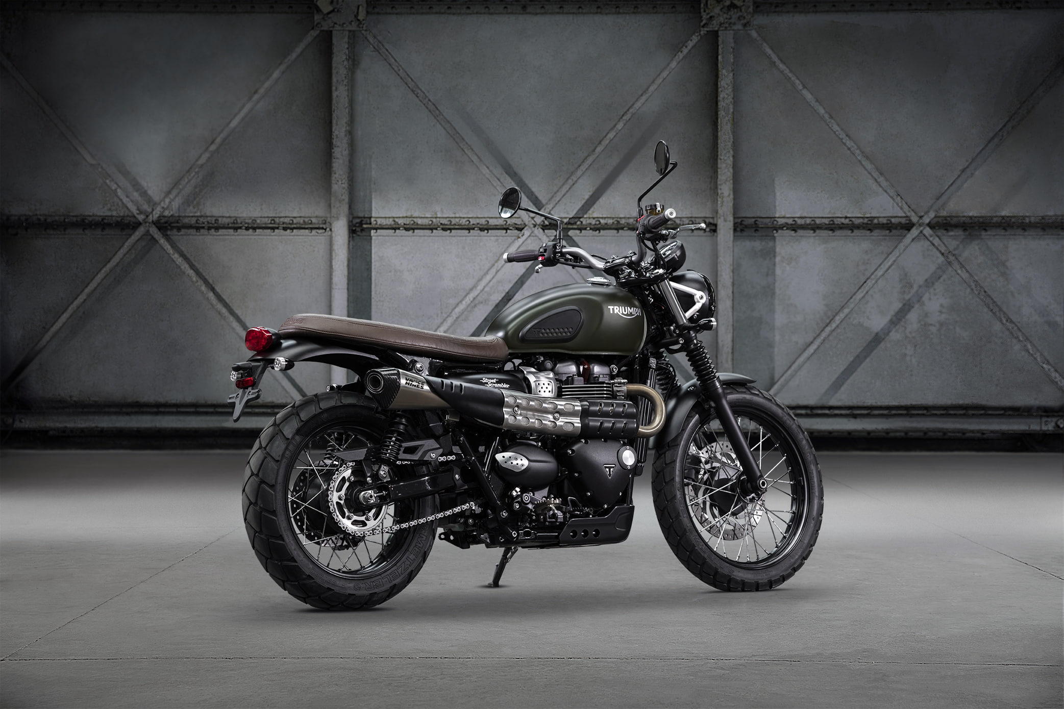 triumph, street, scrambler, 1080P, HD Wallpaper