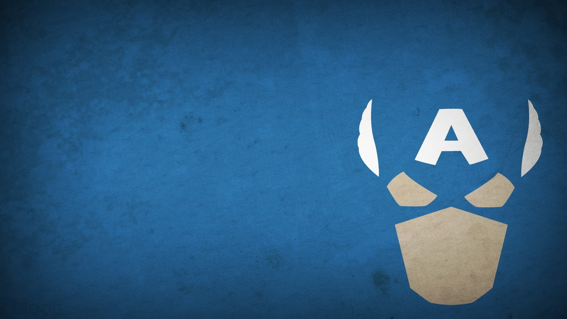 background, marvel, x, captain, blue, superheroes, minimalistic, america, captain america, blop, 1080P, art, hd, HD Wallpaper