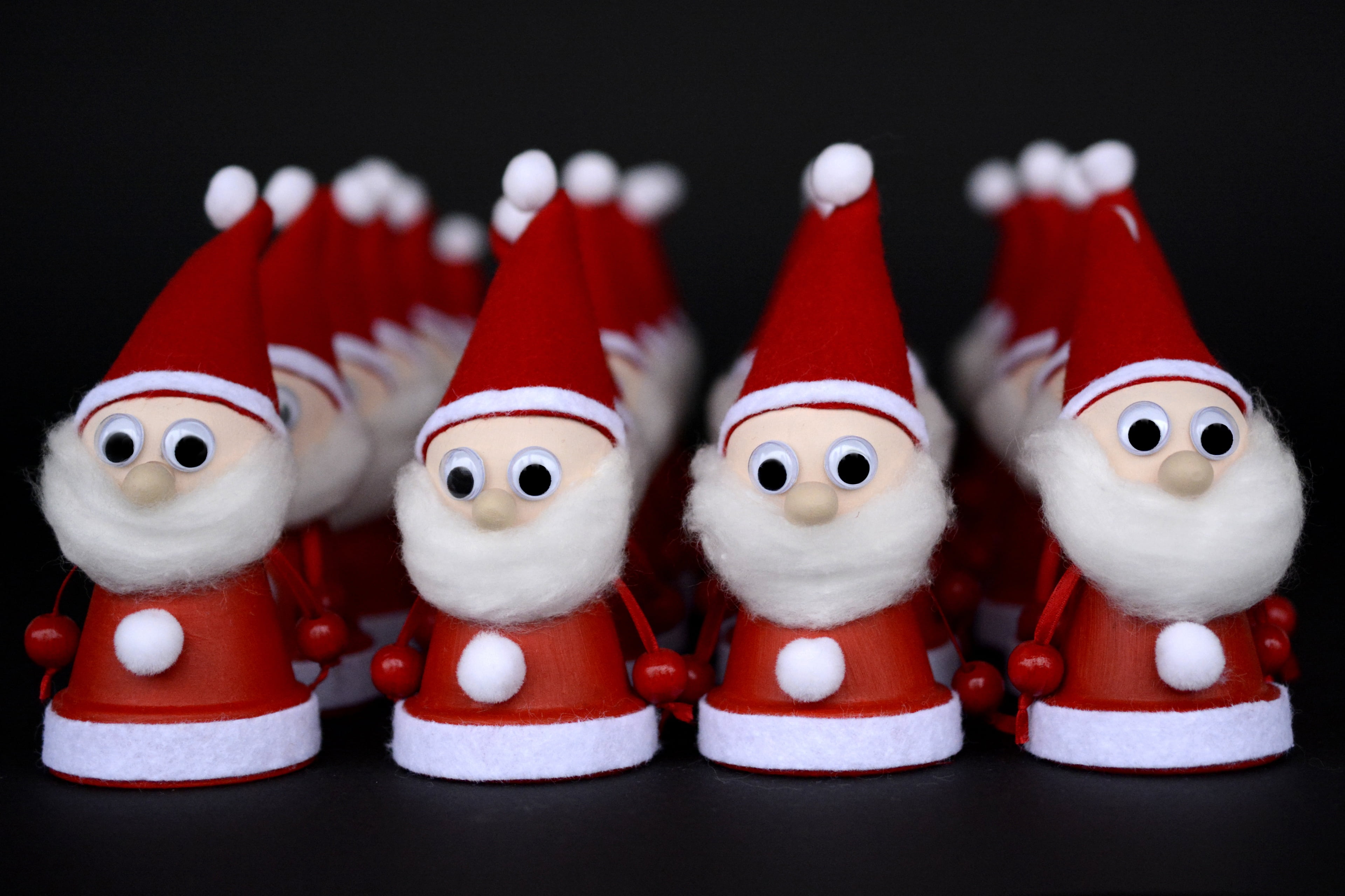 portrait, day, no people, minifigure, advent, christmas, art and craft, tinker, fabric, indoors, black background, studio shot, santa, weapon, figurine, HD Wallpaper