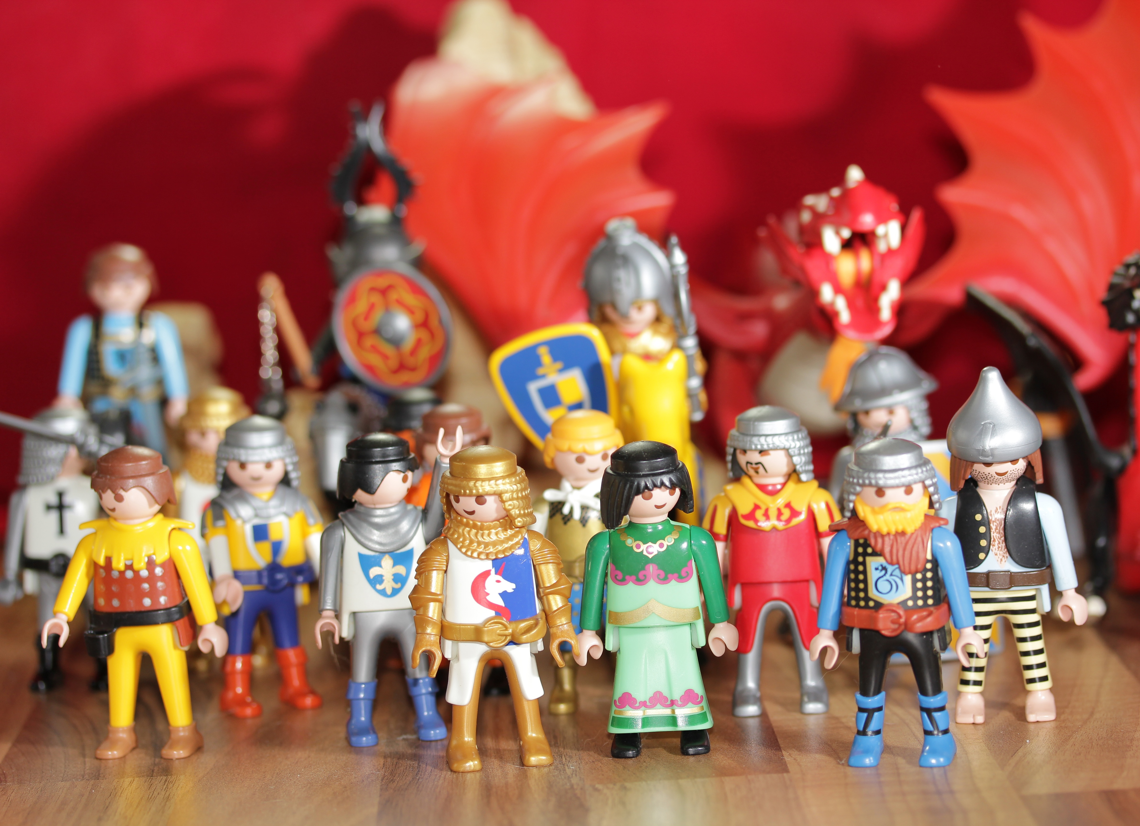 craft, figurine, childhood fantasy, small, human representation, 4K, representation, table, horse, group of objects, focus, still life, playmobil, surface, HD Wallpaper