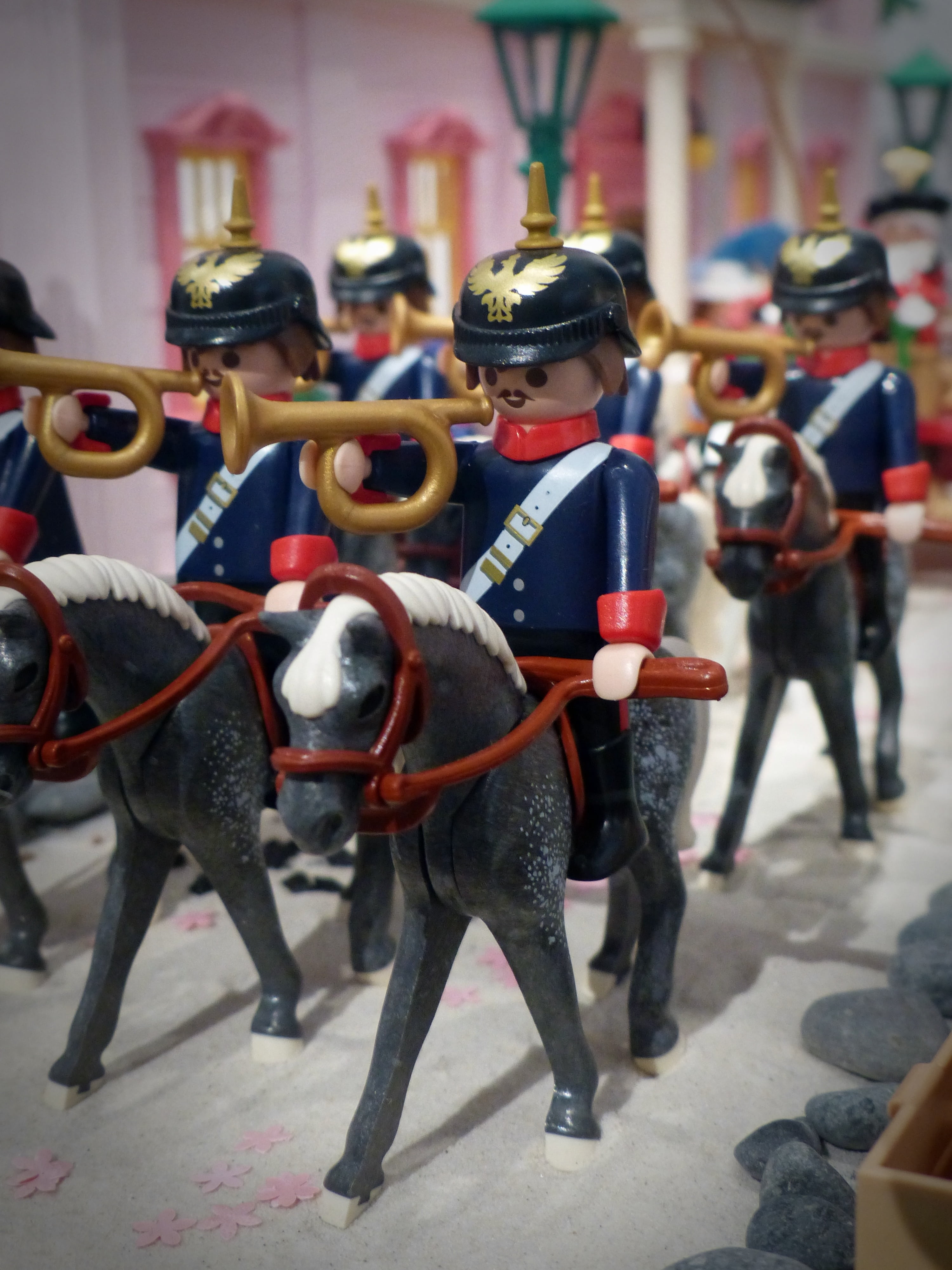 uniform, mammal, reiter, playmobil, figures, exhibition, domestic animals, toys, real people, military, clothing, day, group of people, government, 4K, Phone HD Wallpaper